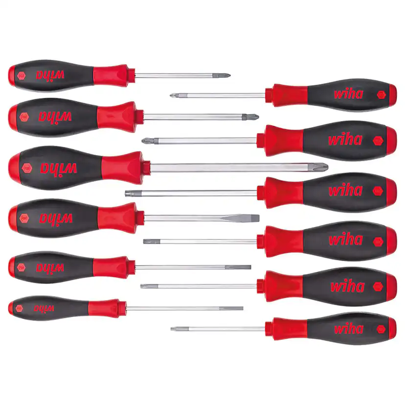 Skruvmejselset Wiha Softfinish 12-Delar