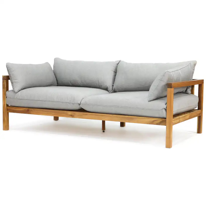 Loungesoffa Venture Home Moa Akacia/Grå, 2-Sits Utesoffa med Dyna