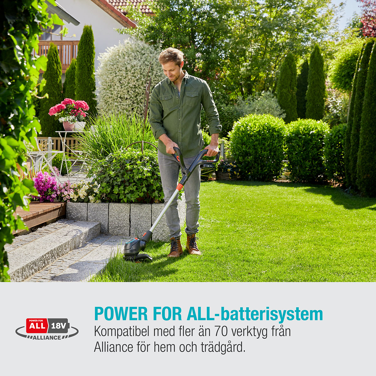 Trimmer Gardena ComfortCut 23/18V P4A utan Batteri