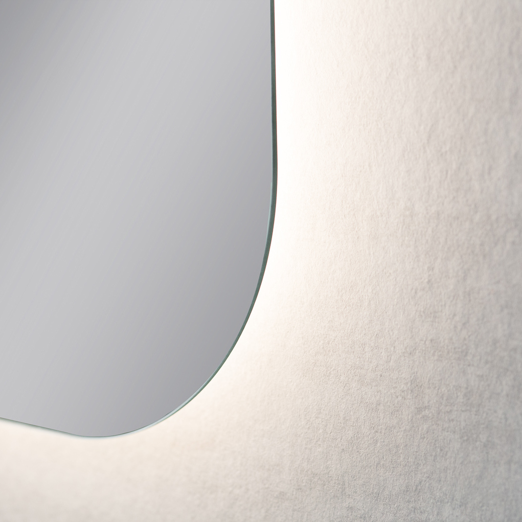 Spegel Vidi Liso med LED-belysning