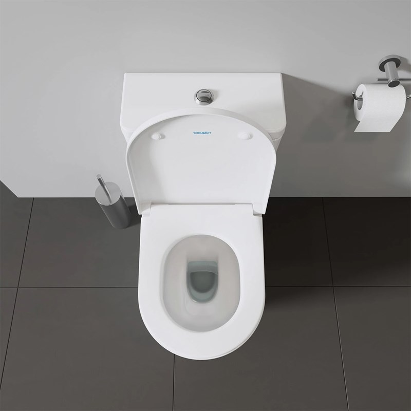 Toalettstol Duravit D-Neo 200209 Rimless med Mjukstängande Hårdsits