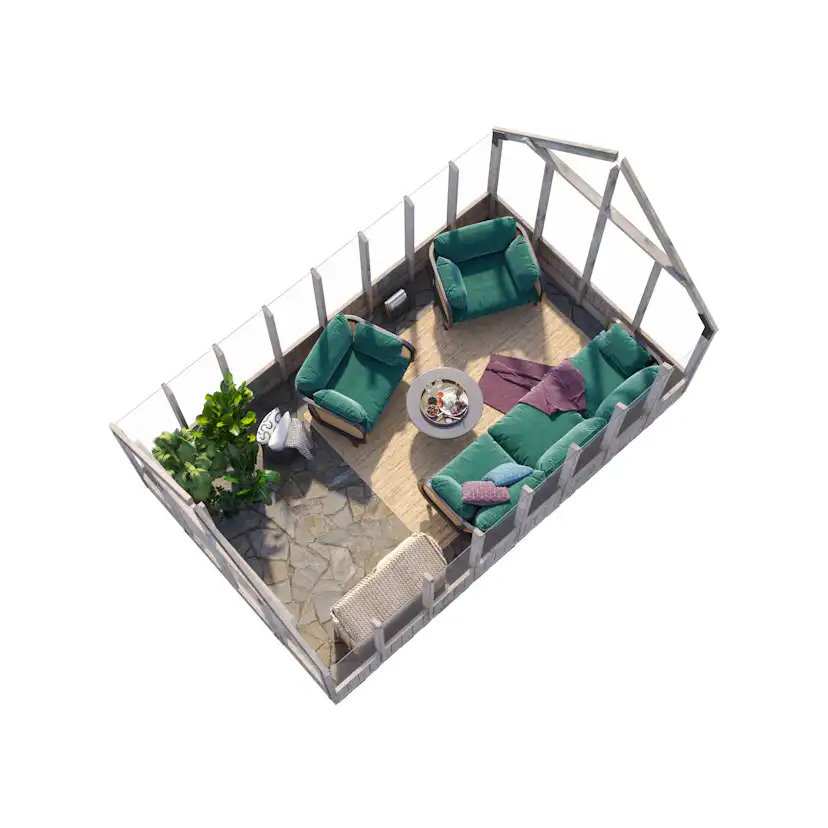 Växthus Palmako Emilia 14,5 m2