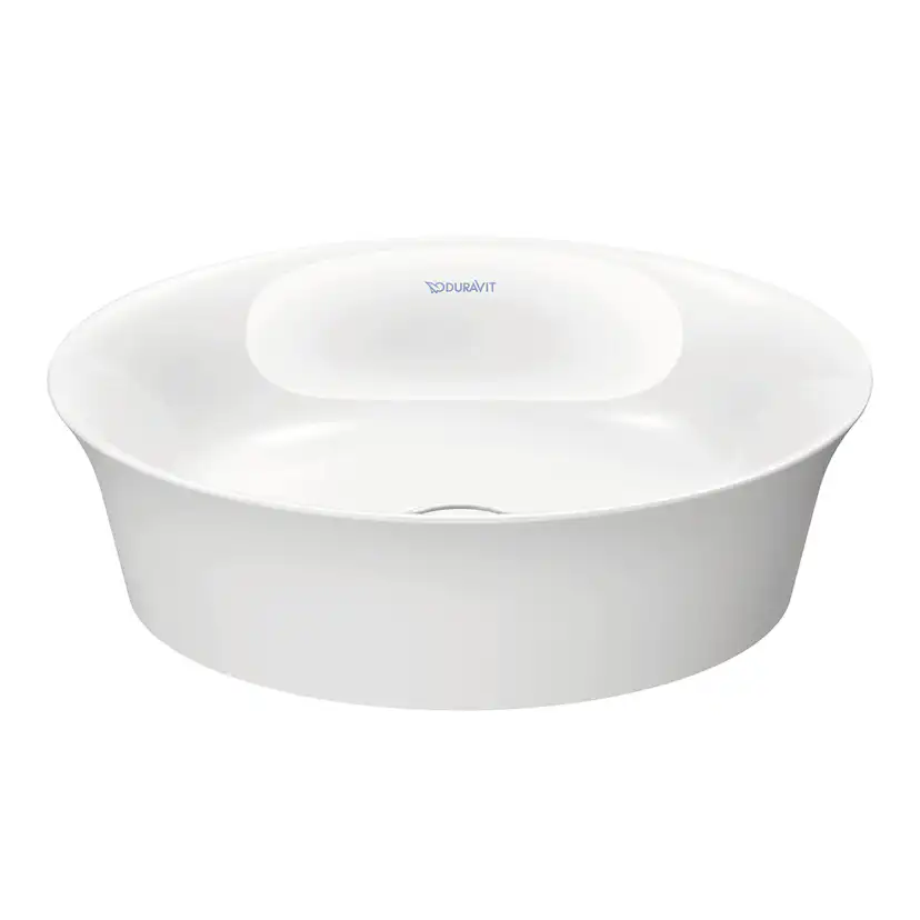Tvättställ Duravit White Tulip för Placering på Bänkskiva Vit Högblank 430 mm