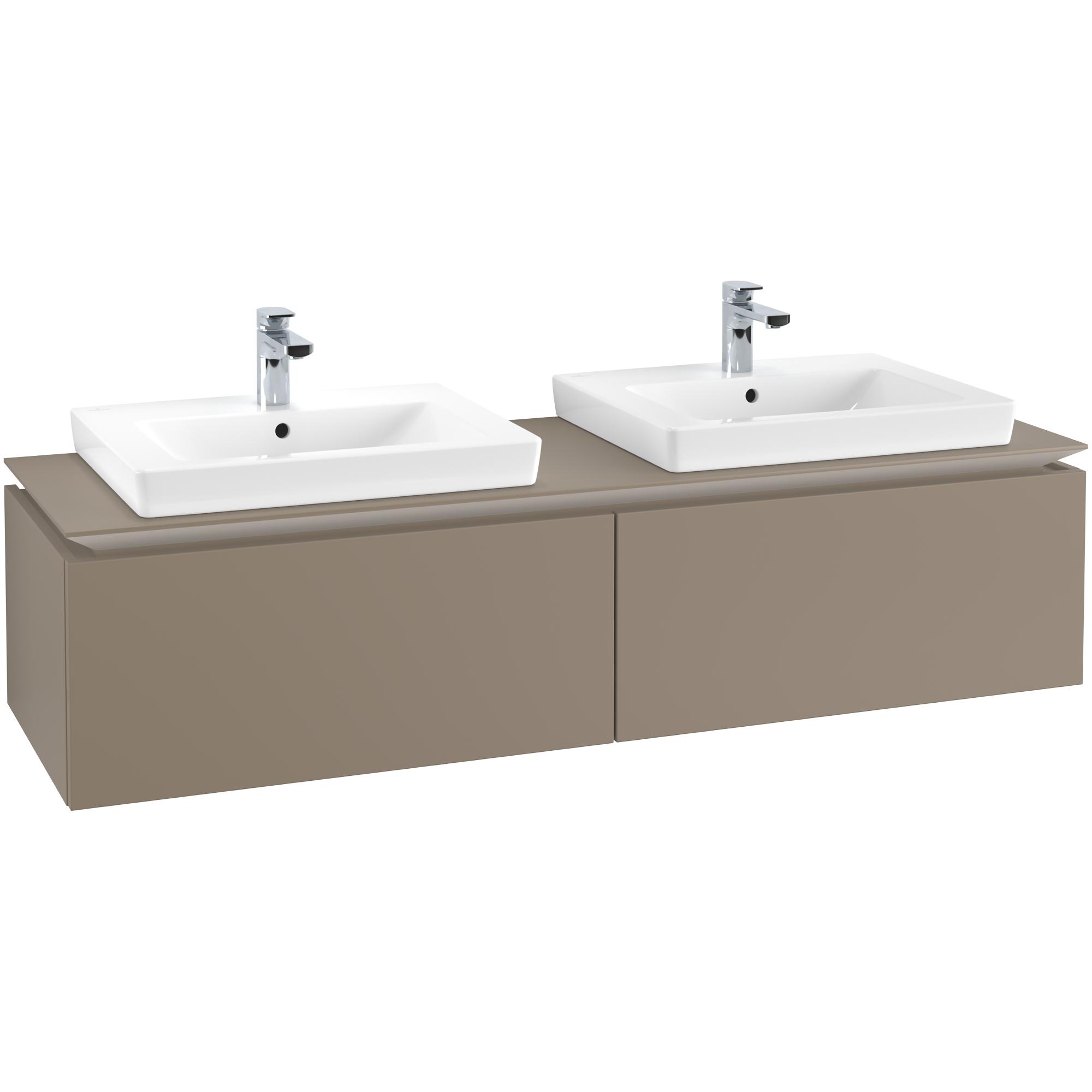Tvättställsskåp Villeroy & Boch Legato Kompakt 1600 med 2 Lådor för Två Tvättställ från Finion & Subway