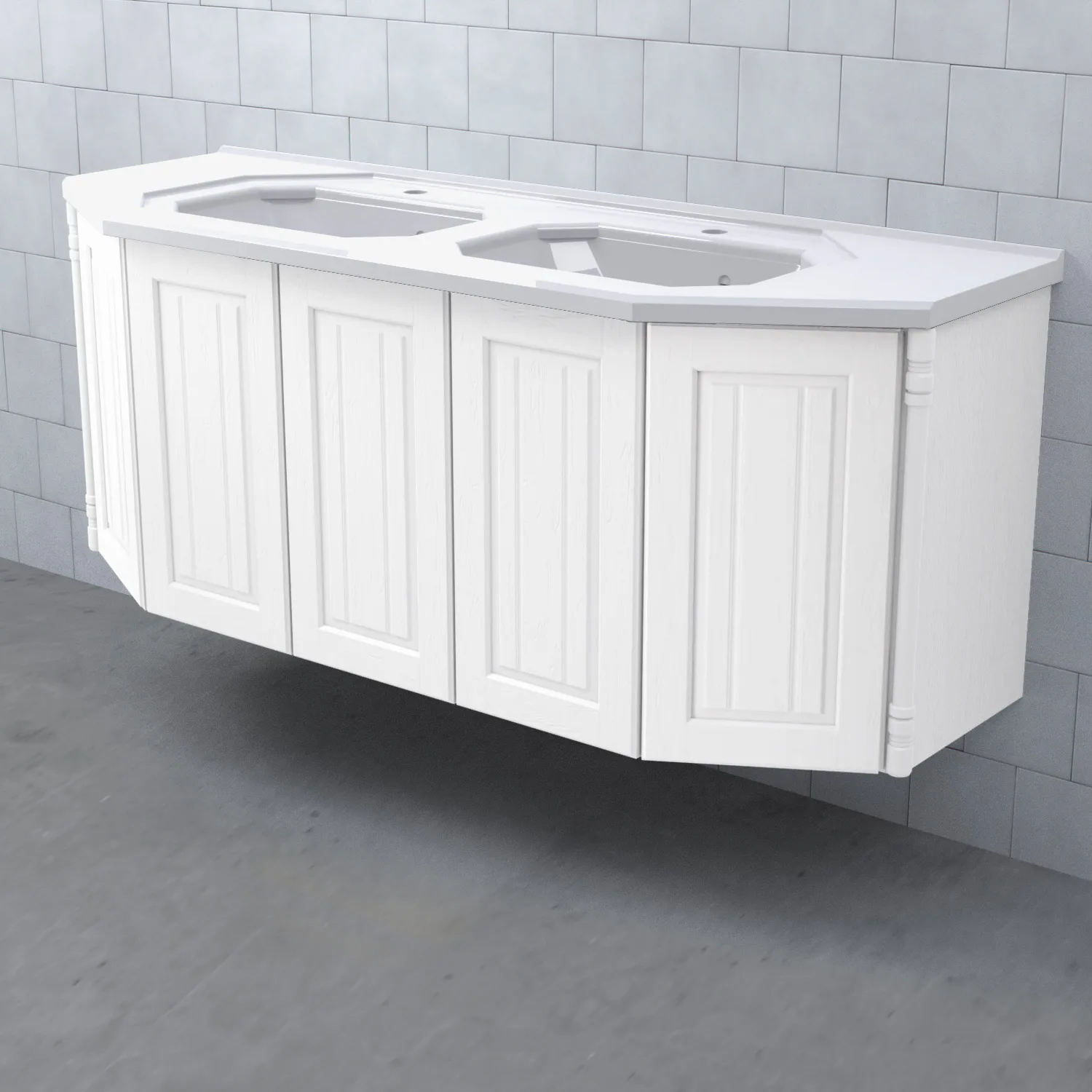 VALHALL Kommod 150 Luckor Vit Vit