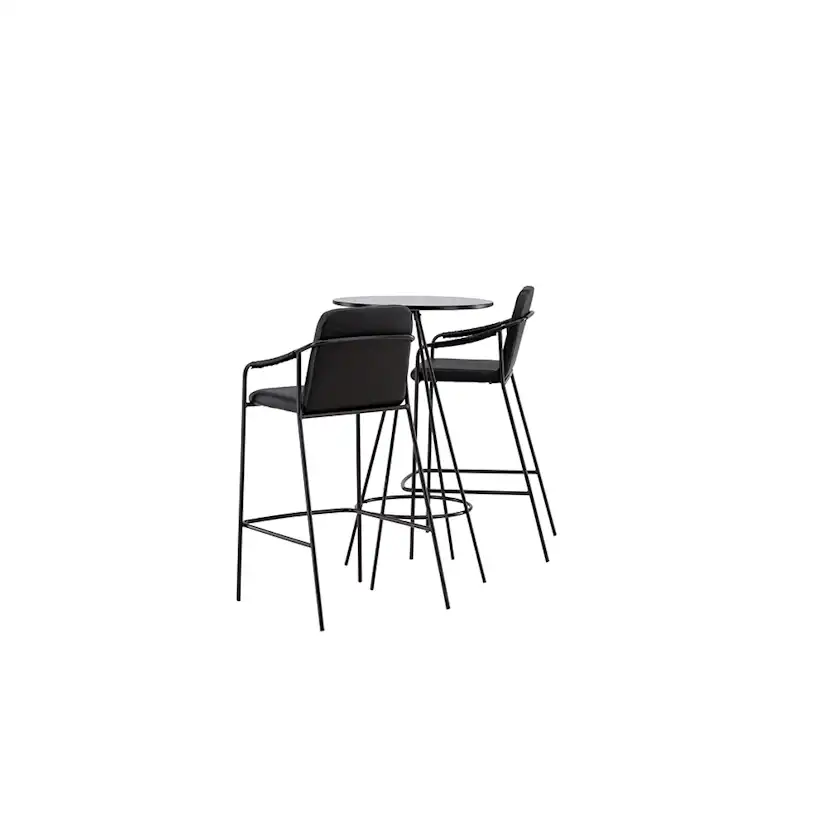 Matgrupp Venture Home Bistro Ø60 cm med 2 st Tvist stolar