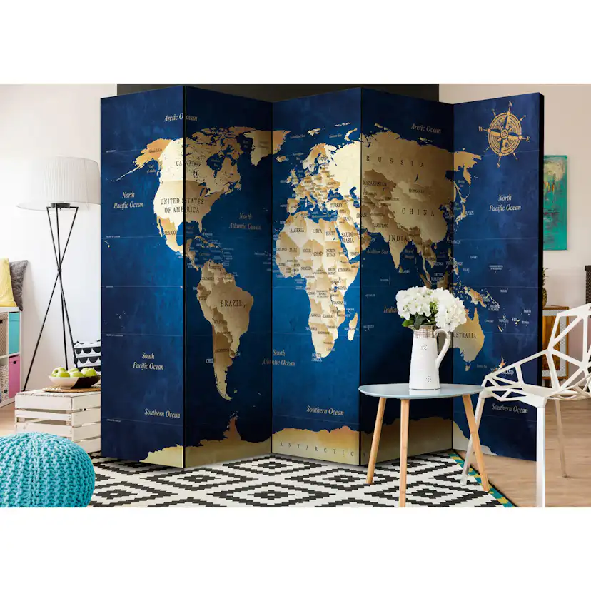 Rumsavdelare Arkiio The Dark Blue Depths 225x172 cm