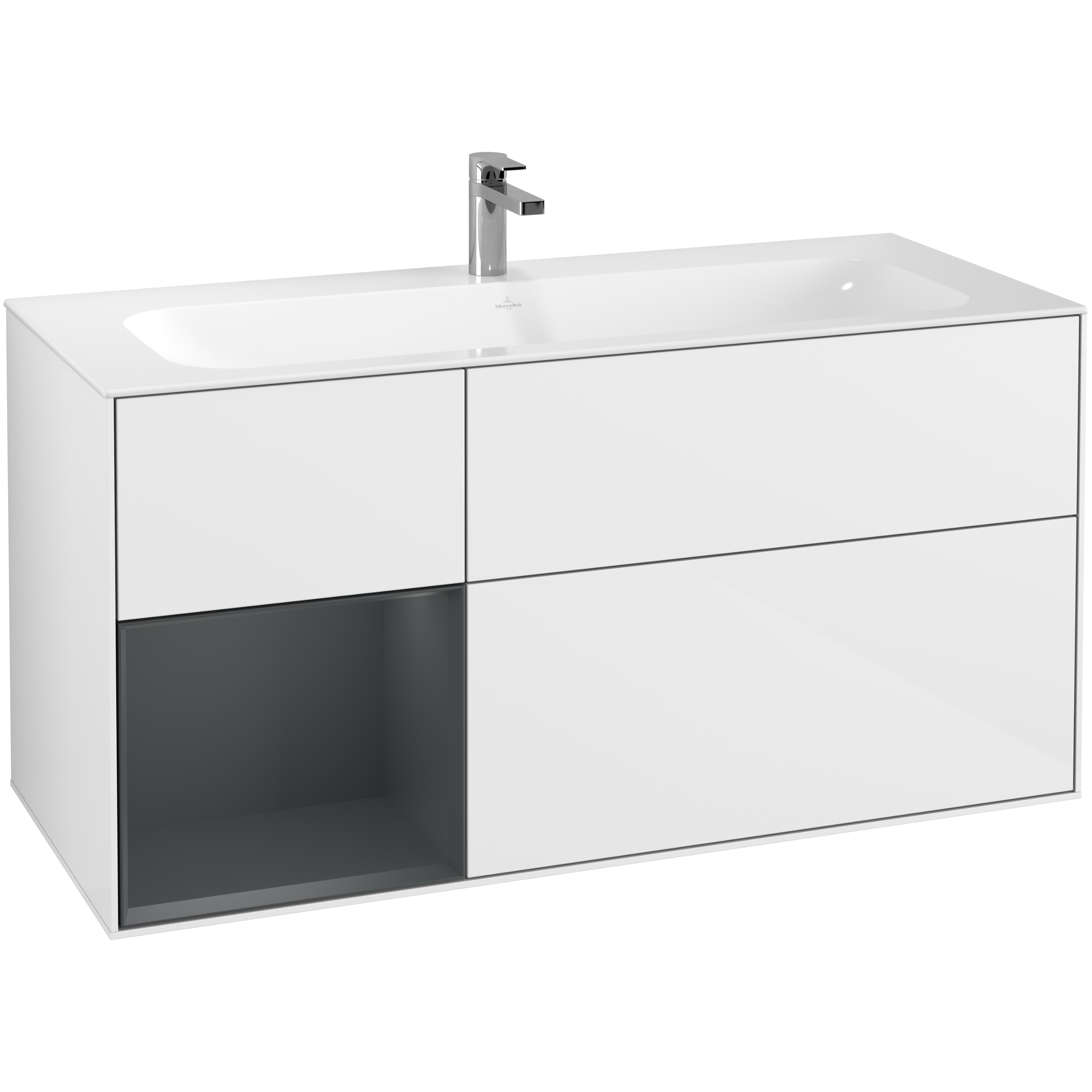 Tvättställsskåp Villeroy & Boch Finion med 3 Lådor och Hylla för Inbyggt Tvättställ