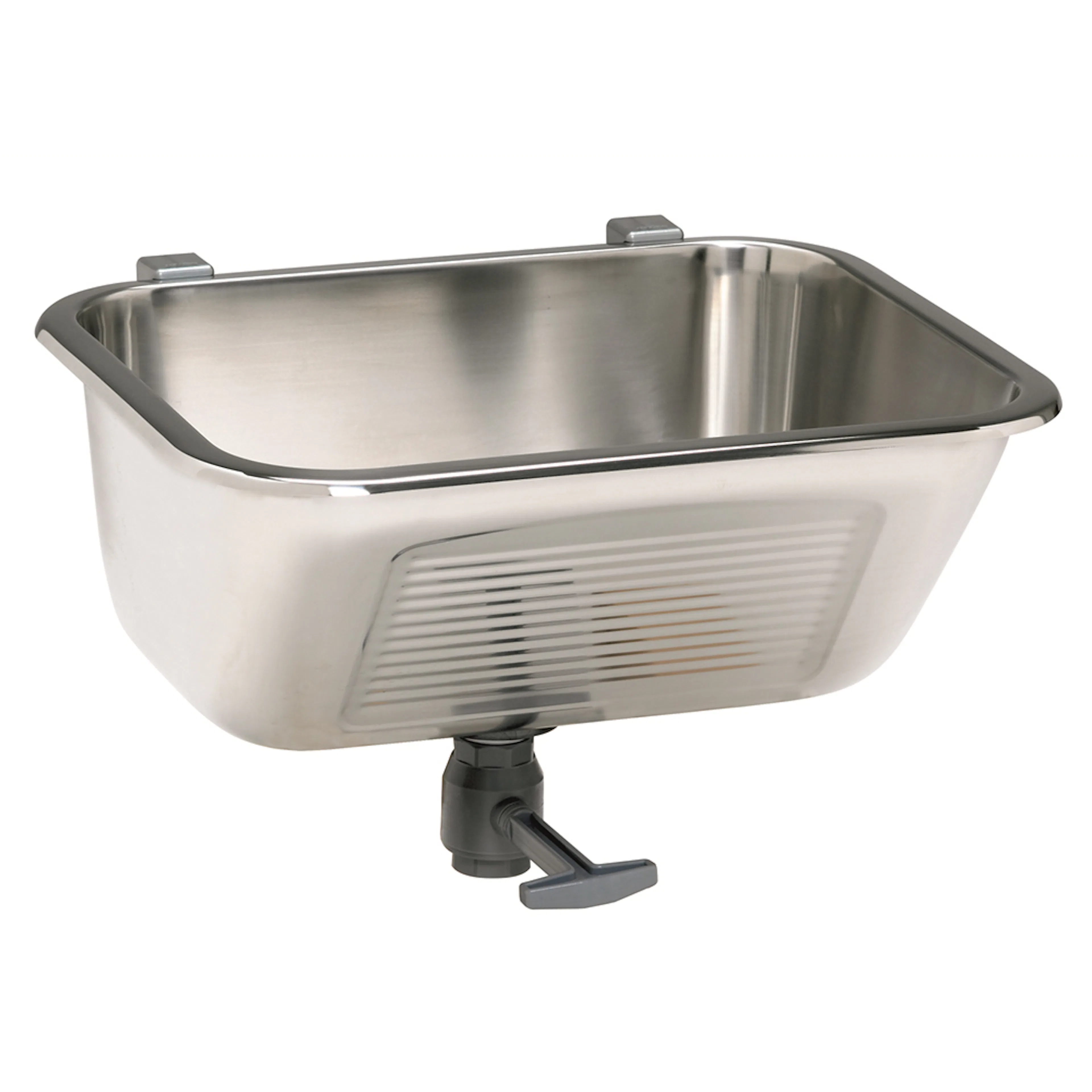 Tvättlåda Nimo TL 60 Väggfäst Rostfri Tvättho för Tvättstuga med Avloppsventil