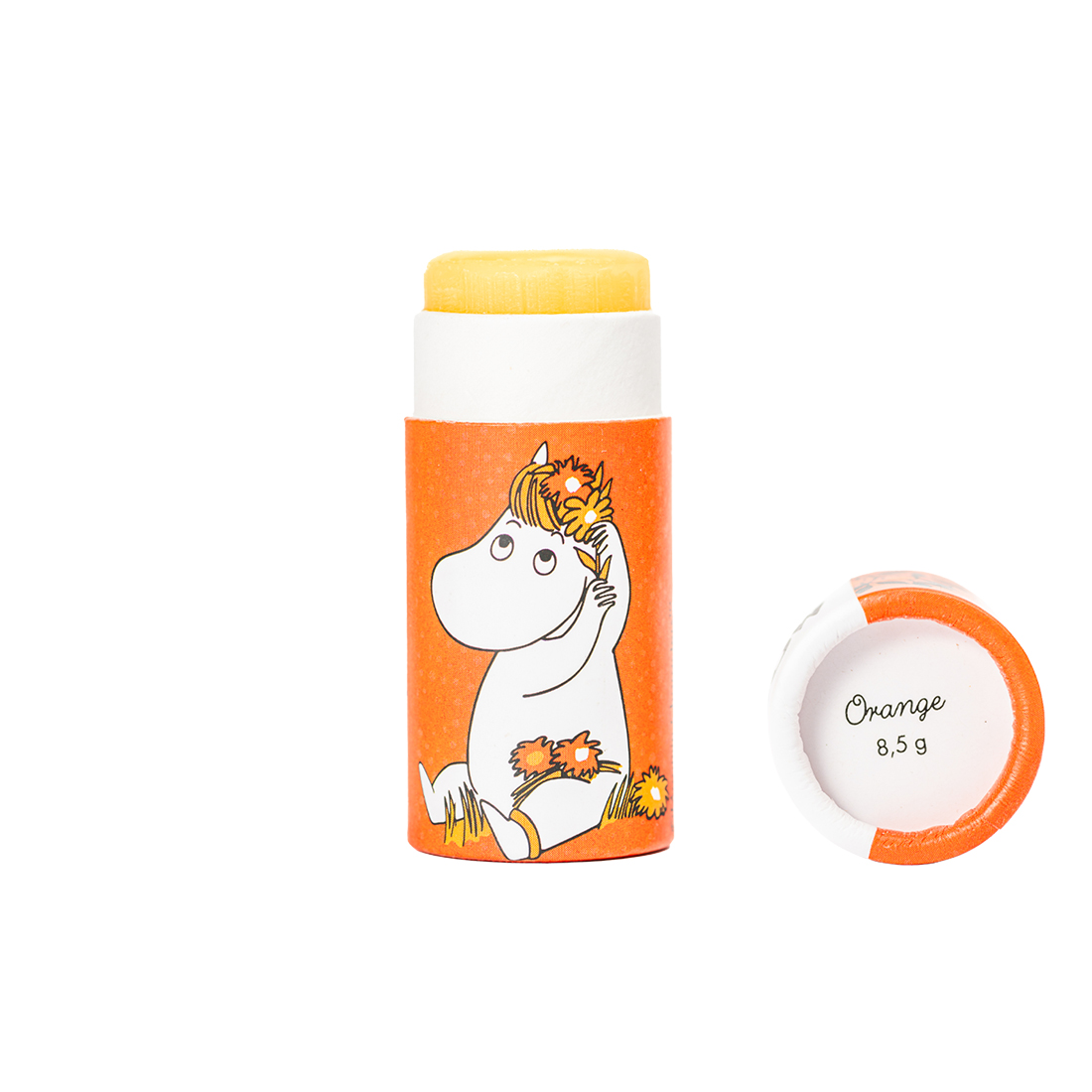 Moomin by G&L Ekologiskt Läppcerat av bivax Apelsin 8,5 g Ekologiskt Läppcerat Gustaf & Linnea Moomin Bivax