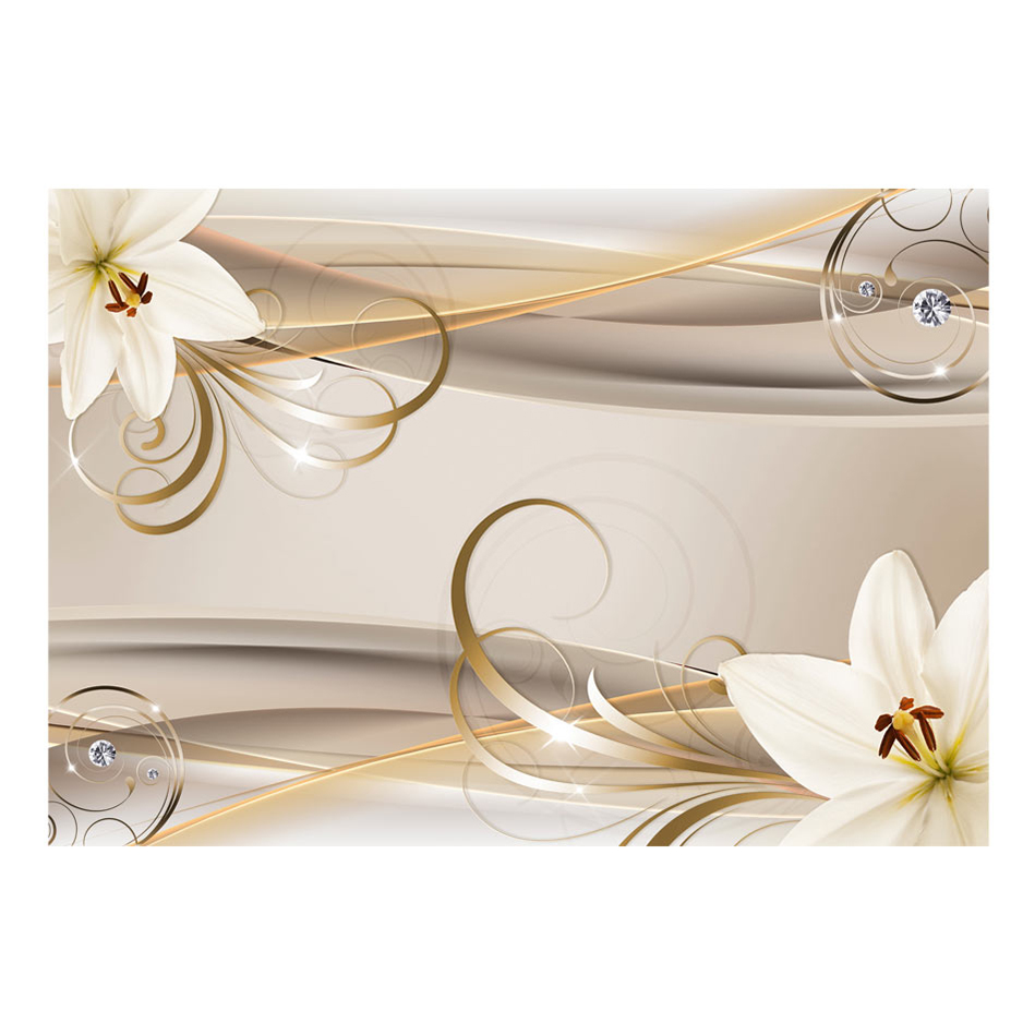 Fototapet Arkiio Lilies And The Gold Spirals