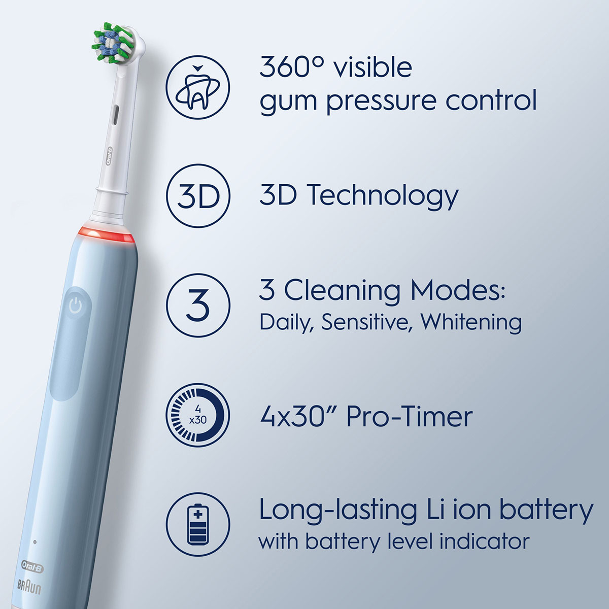 Eltandborste Oral-B Pro3 + Extra Refill
