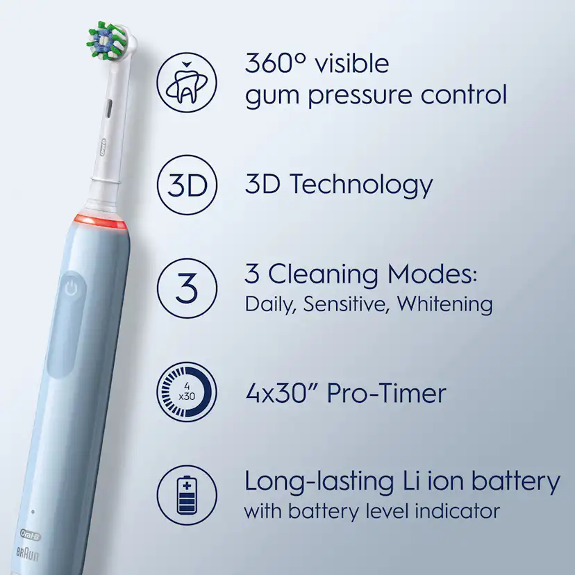 Eltandborste Oral-B Pro3 + Extra Refill