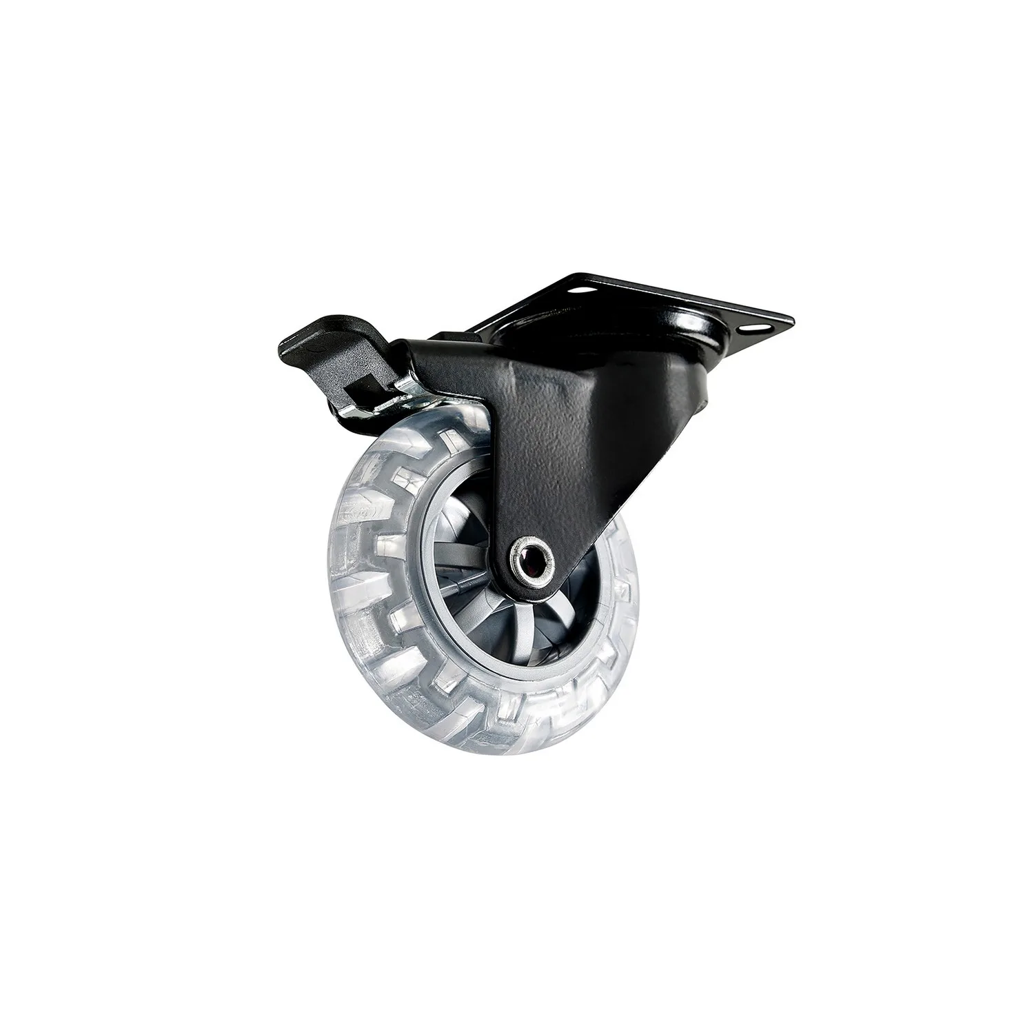 Möbelhjul Habo 4107 med Broms 75 mm