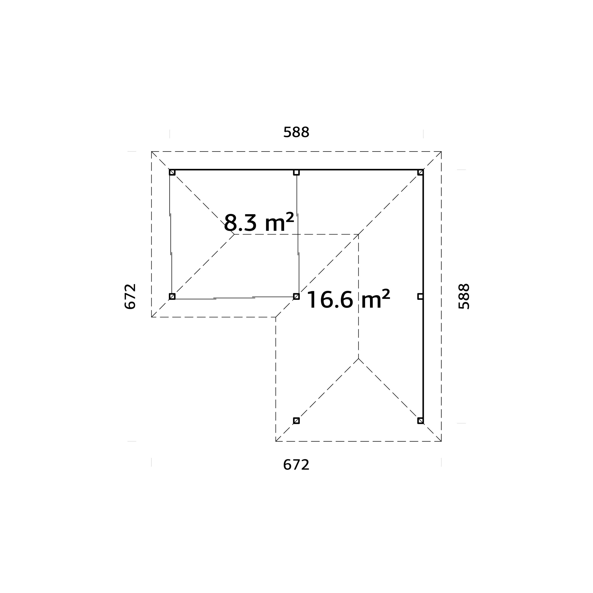 Uterum Palmako Bianca 24,9 m2 Set 212 Slide