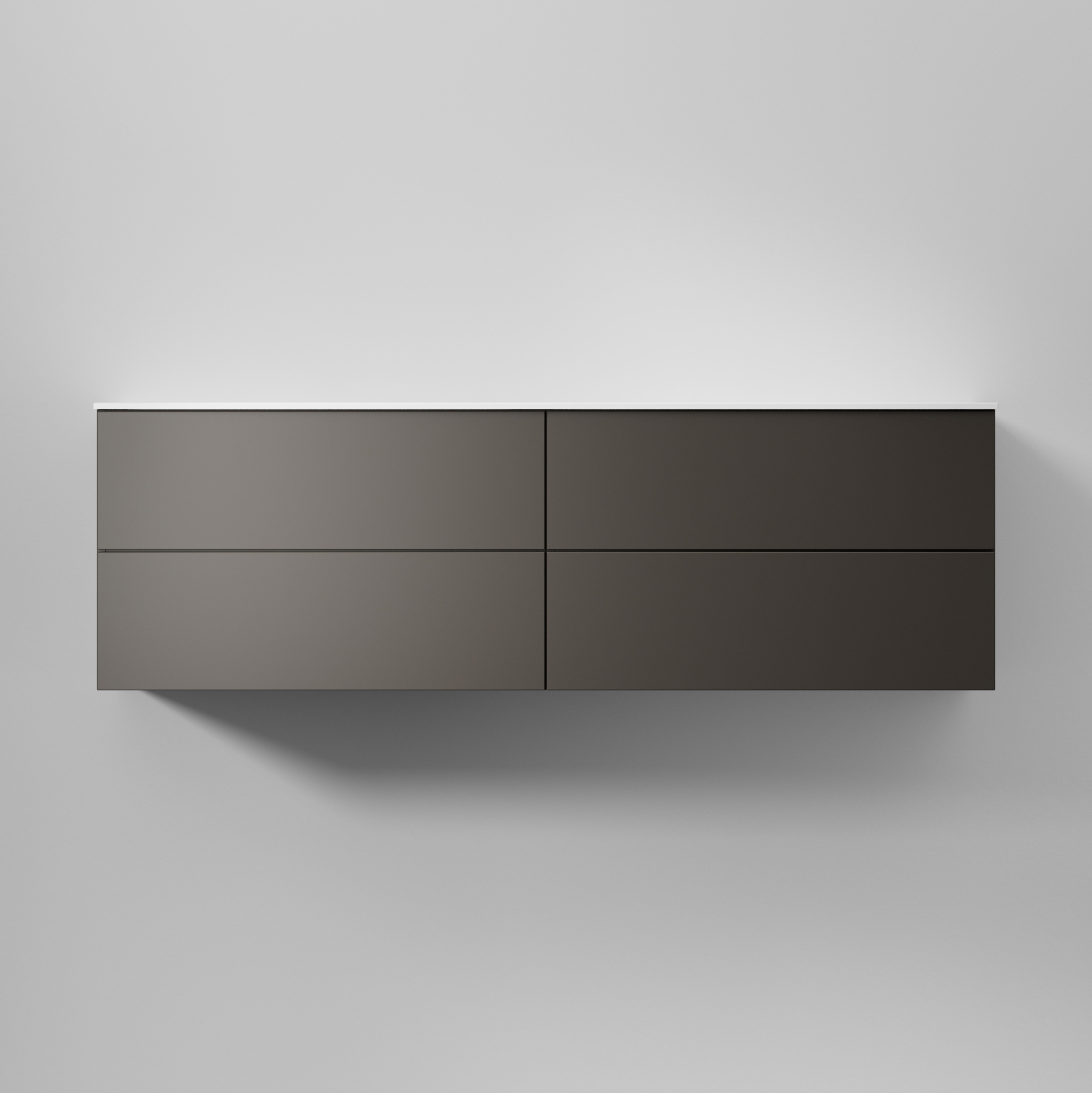 Kommod Core Solid 160 D Carbon Grey, 4 Lådor Carbon Grey, 1600x454x500 mm