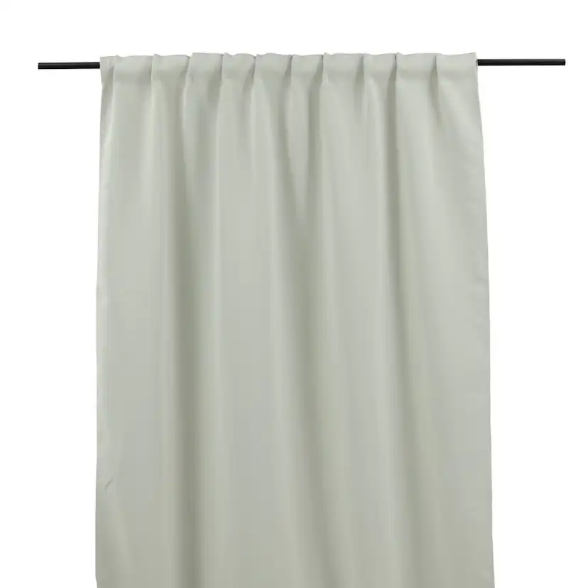 Evelyn Curtain Polyester blackout - Offwhite - 135*240 - Mul Ljusgrå