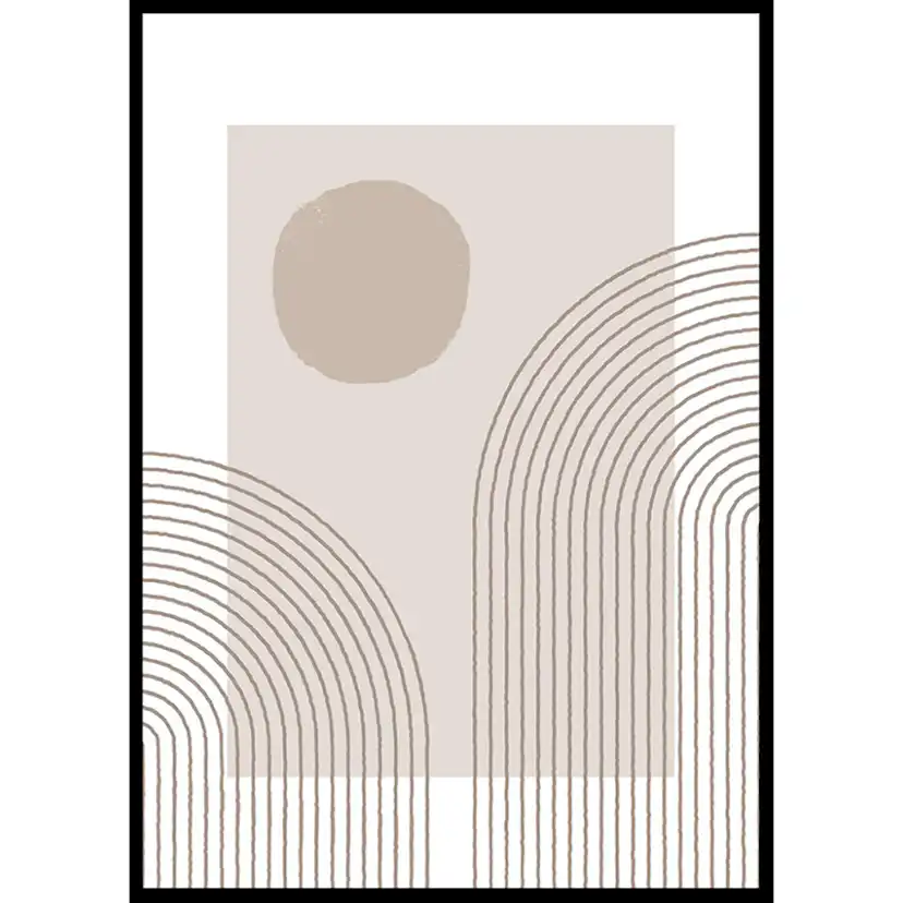 Poster Gallerix Abstract Lined No1