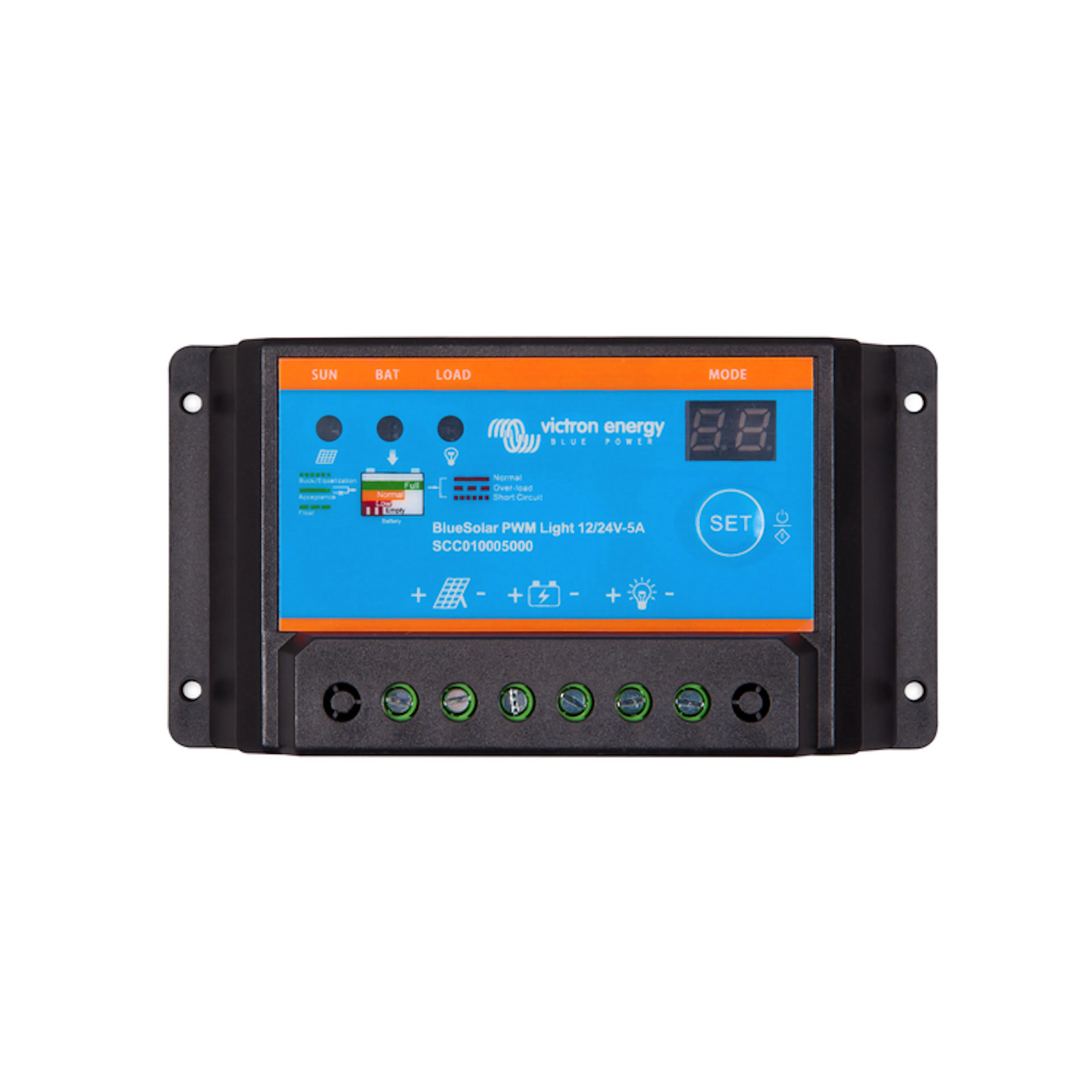 Solcellsregulator Victron BlueSolar PWM-Light  12/24V-5A PWM, Light 12/24V-5A