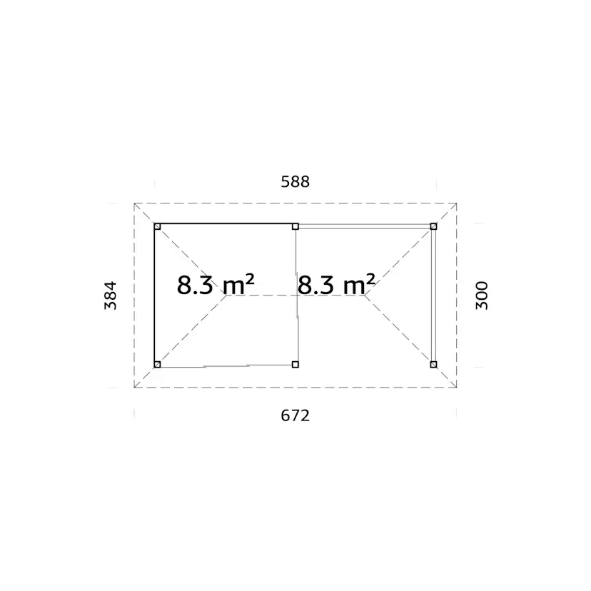 Uterum Palmako Bianca 16,6 m2 Set 203 Slide