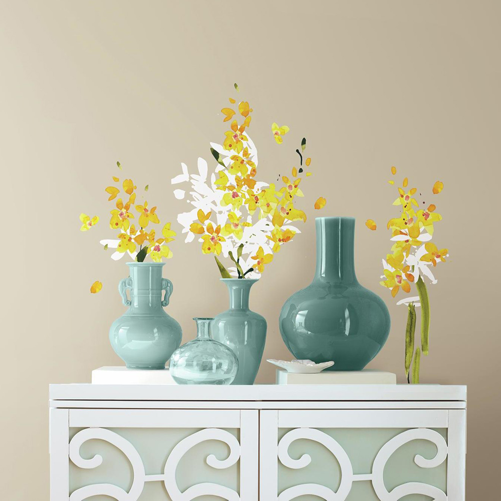 Väggdekor RoomMates Yellow Flower Arrangement