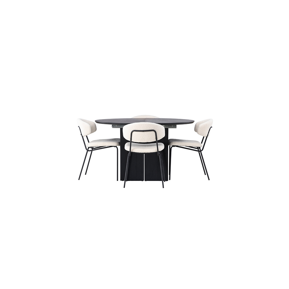 Matgrupp Venture Home Matilda med 4 Chico Stolar