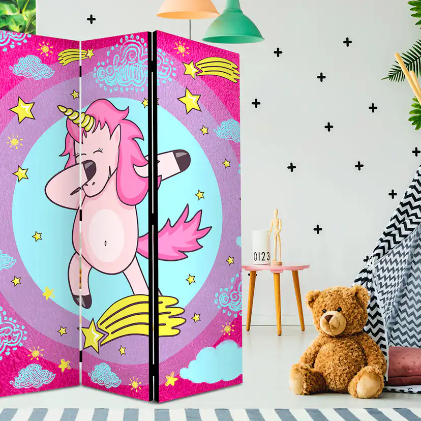 Rumsavdelare Arkiio Dancing Unicorn 135x172 cm