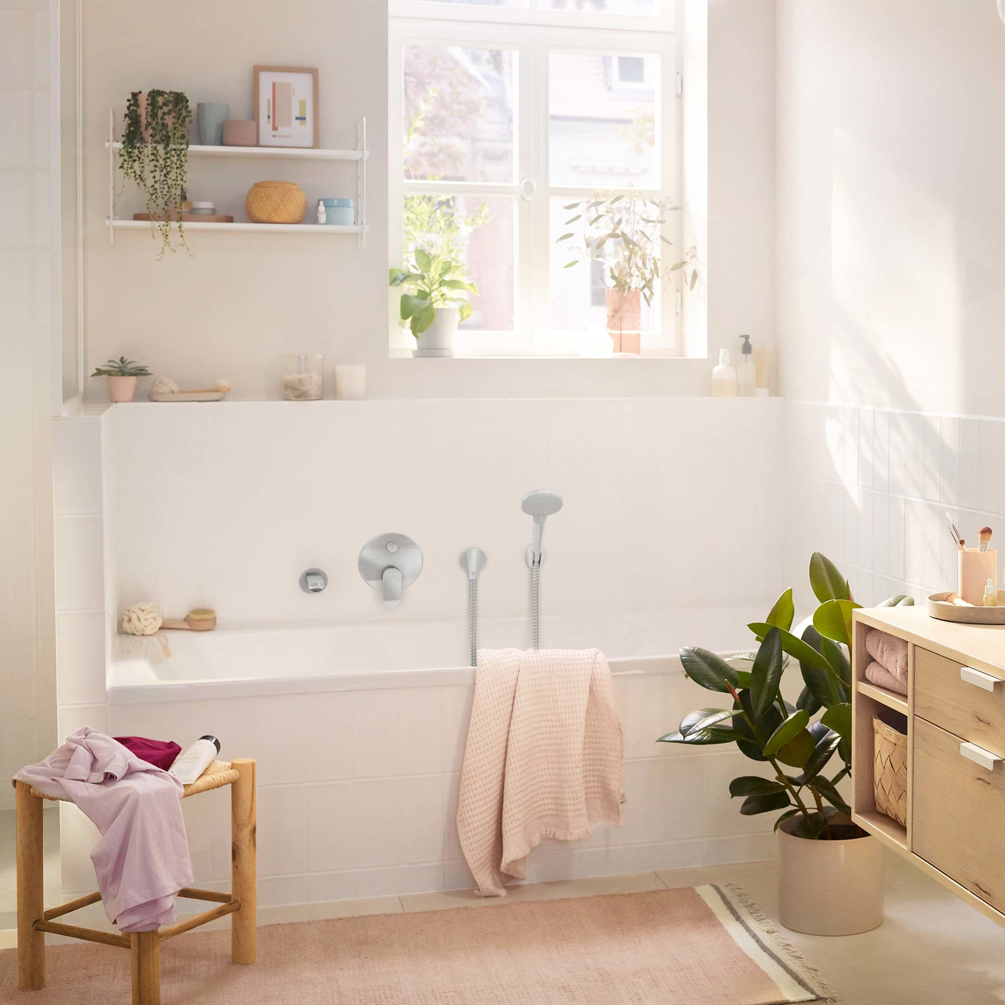 Duschblandare Hansgrohe Rebris S 1-grepps Inbyggnadsblandare 2-funktions