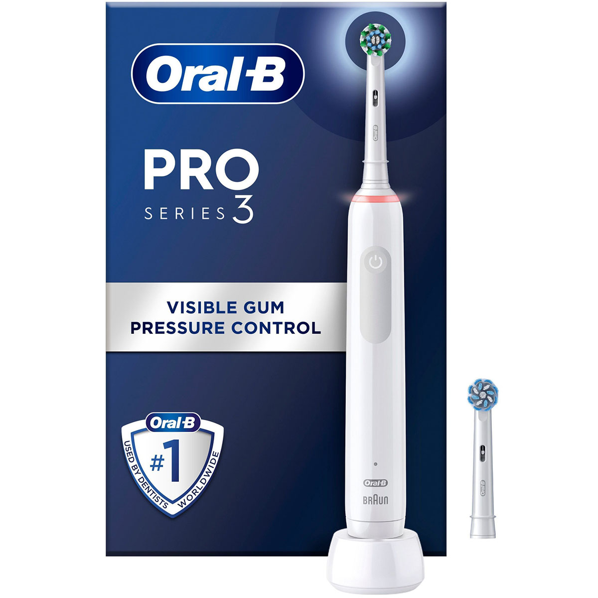 Eltandborste Oral-B Pro3 + Extra Refill