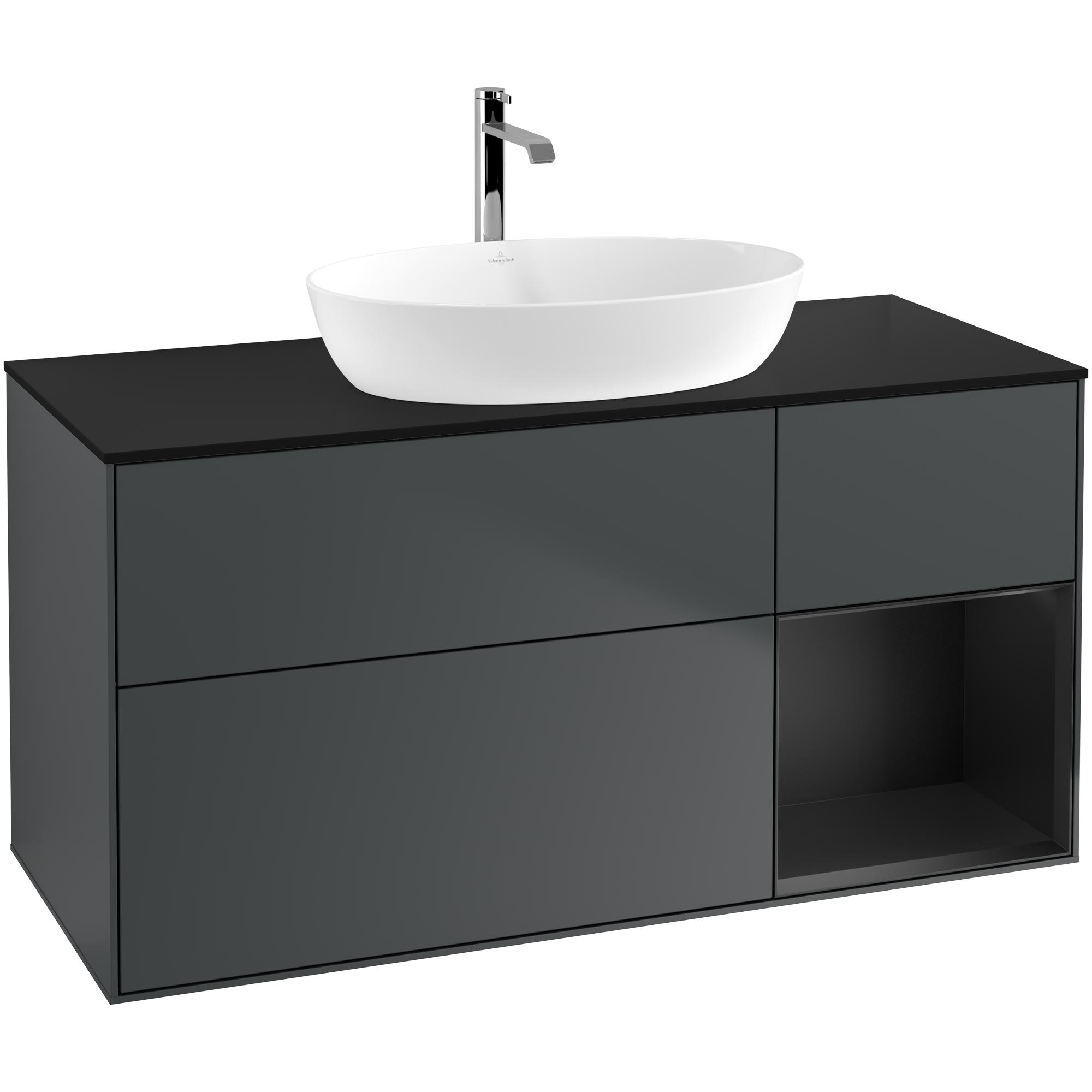 Tvättställsskåp Villeroy & Boch Finion med 3 Lådor Hylla och Bänkskiva för Fristående Tvättställ från Artis & Collaro