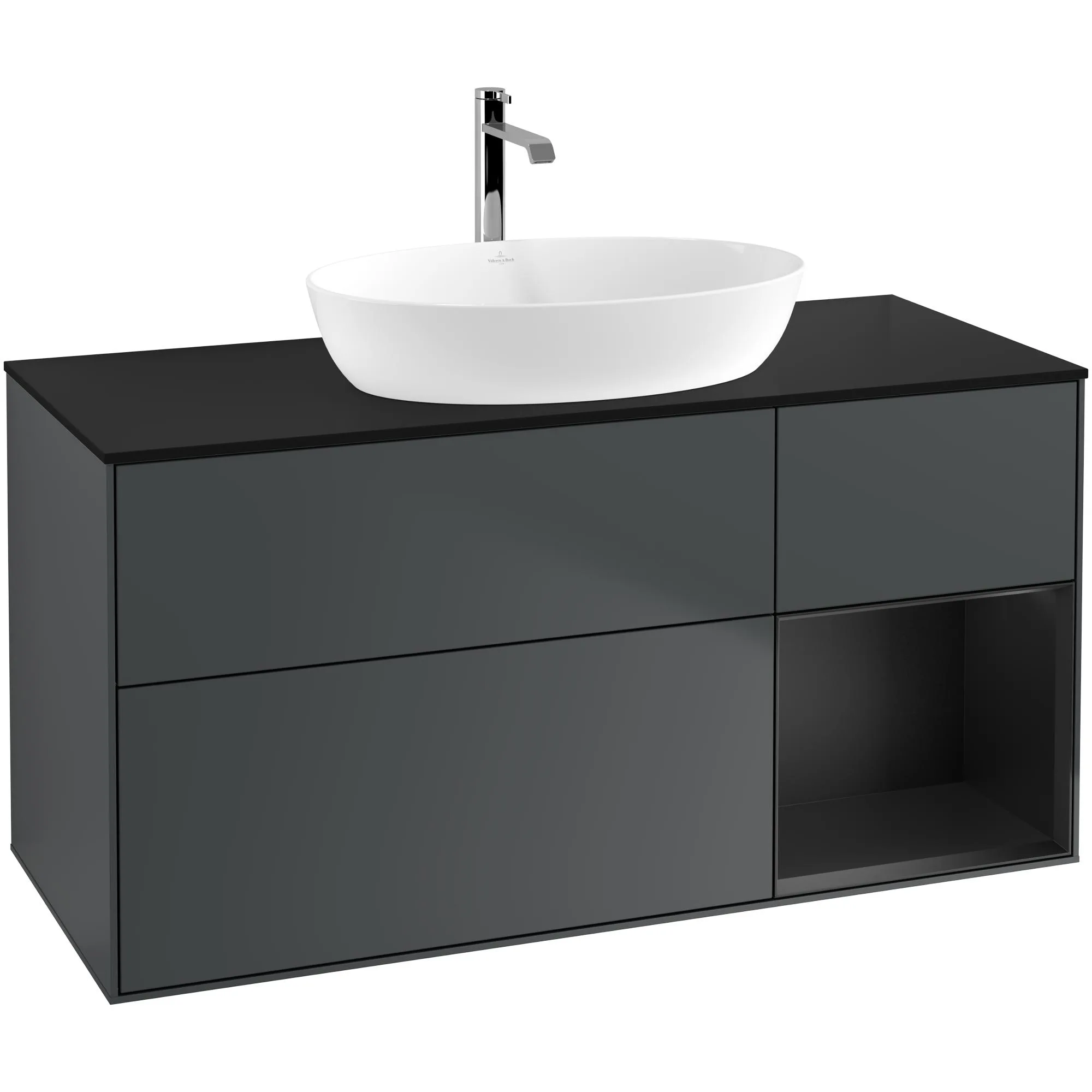 Tvättställsskåp Villeroy & Boch Finion med 3 Lådor Hylla och Bänkskiva för Fristående Tvättställ från Artis & Collaro
