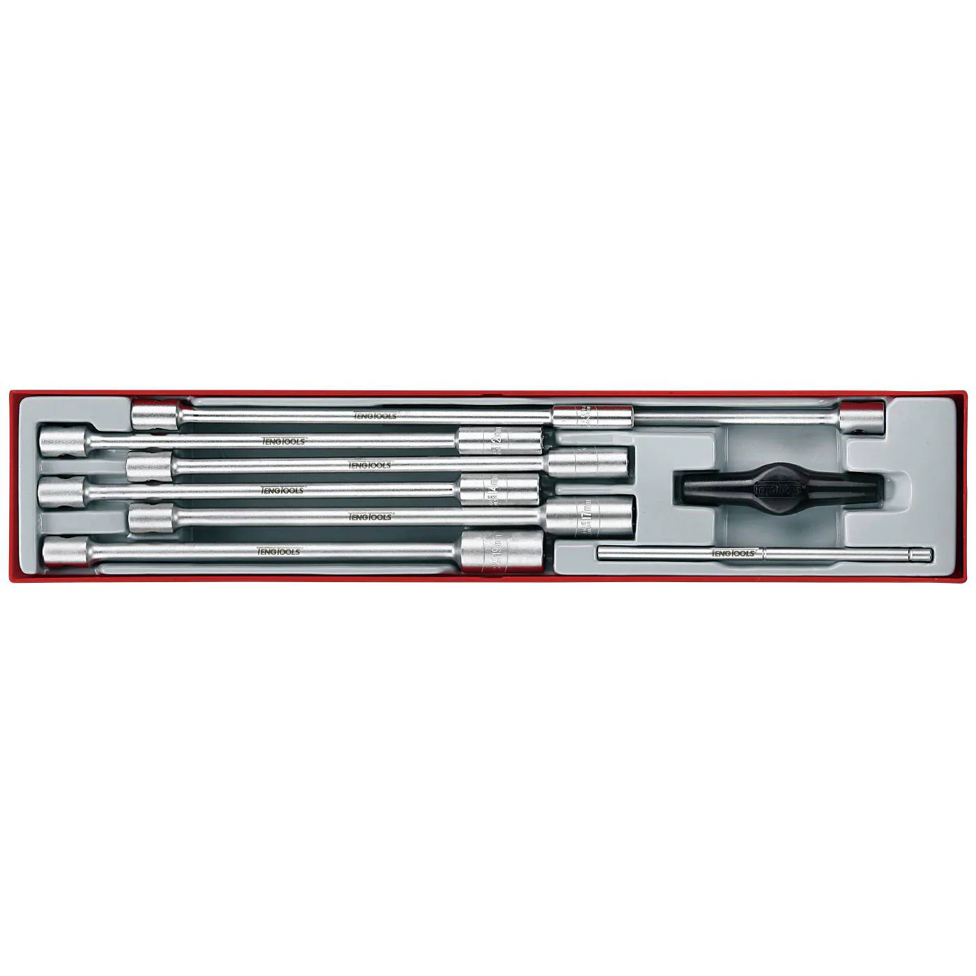 Hylssats 9 delars med 3/8 fäste och T-handtag Teng Tools TTXTB09