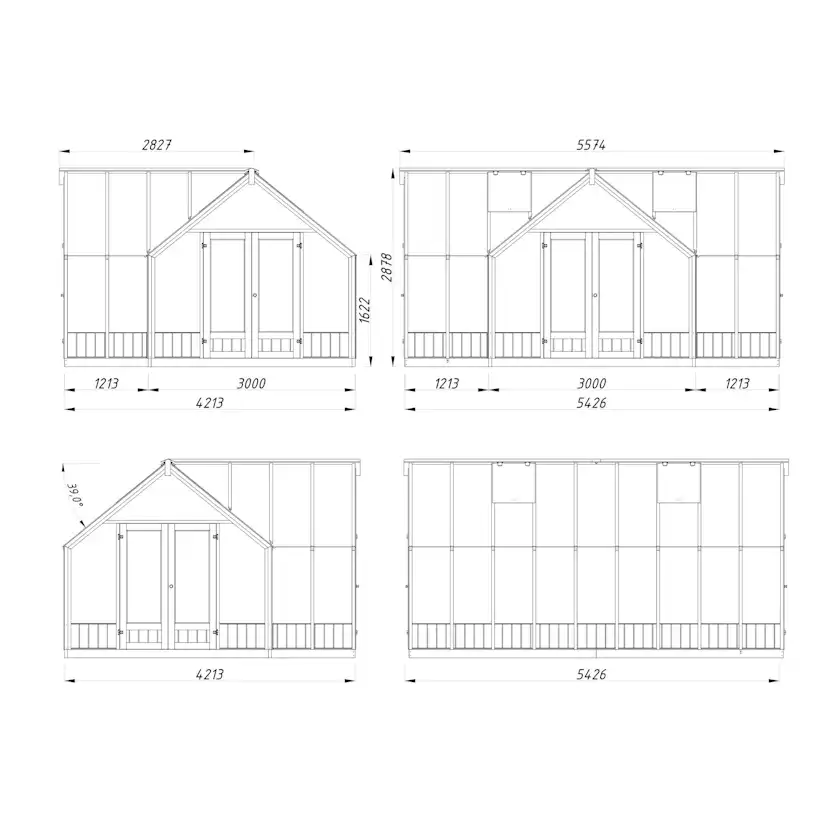 Växthus Palmako Emilia 19,9 m2