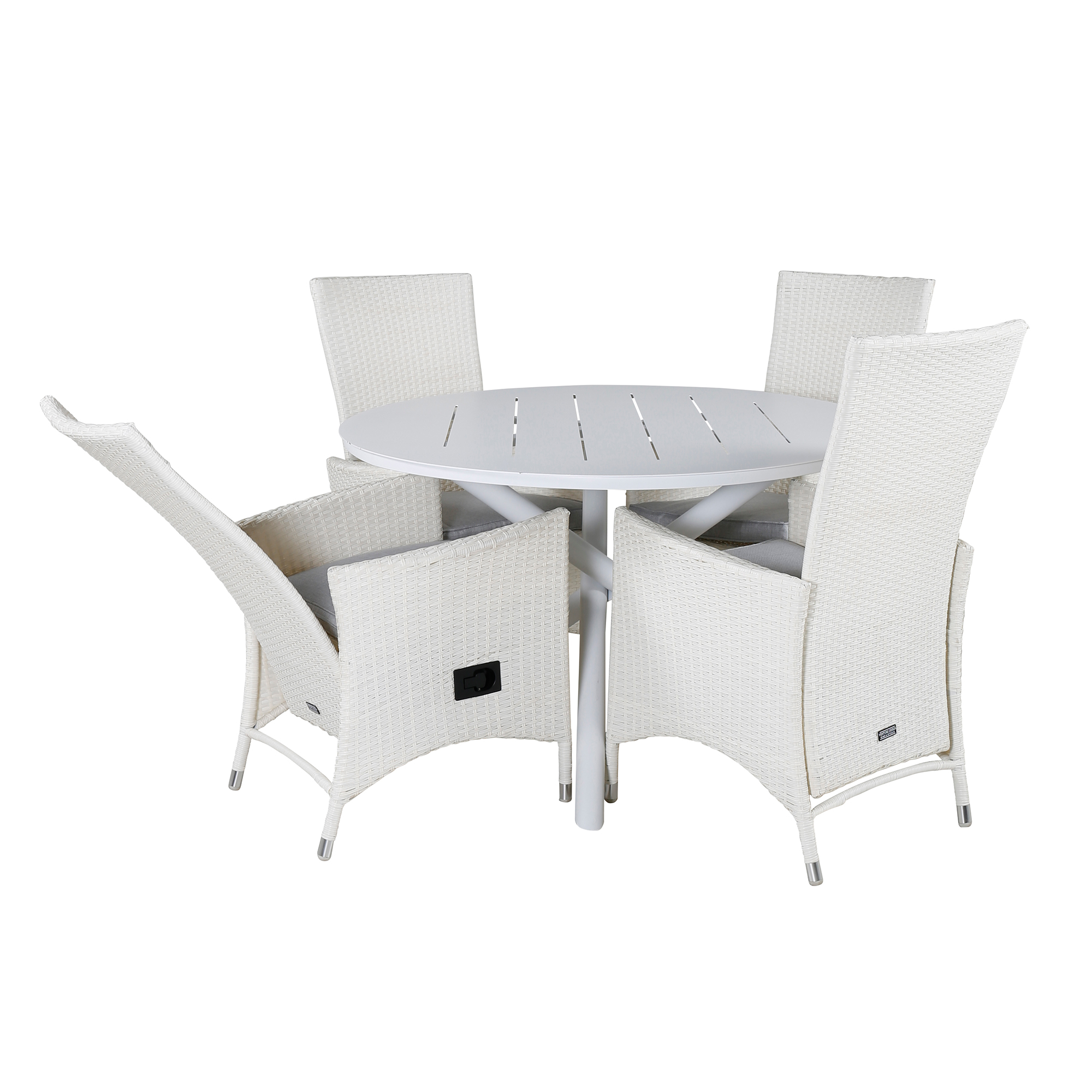 Matgrupp Venture Home Ande med 4 Pava Matstolar