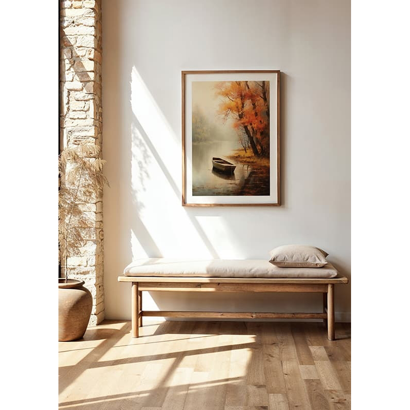 Poster Gallerix Rowing Boat In Autumn