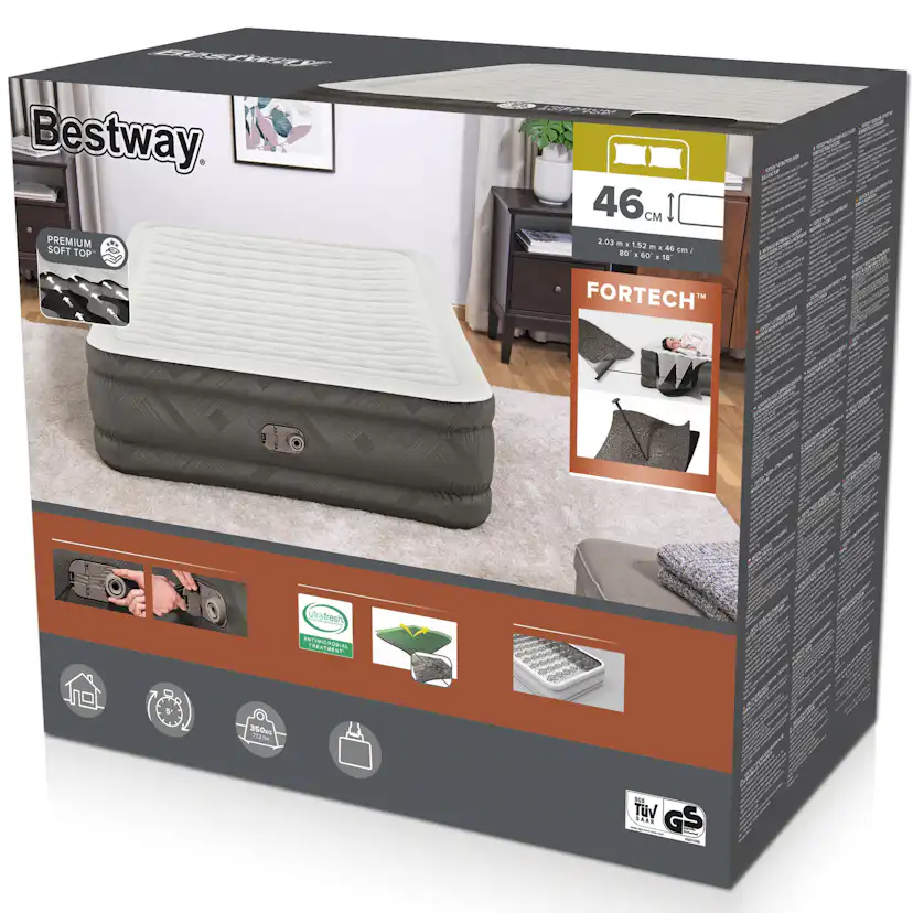Luftmadrass Bestway Fortech 203 x 152m x 46 cm