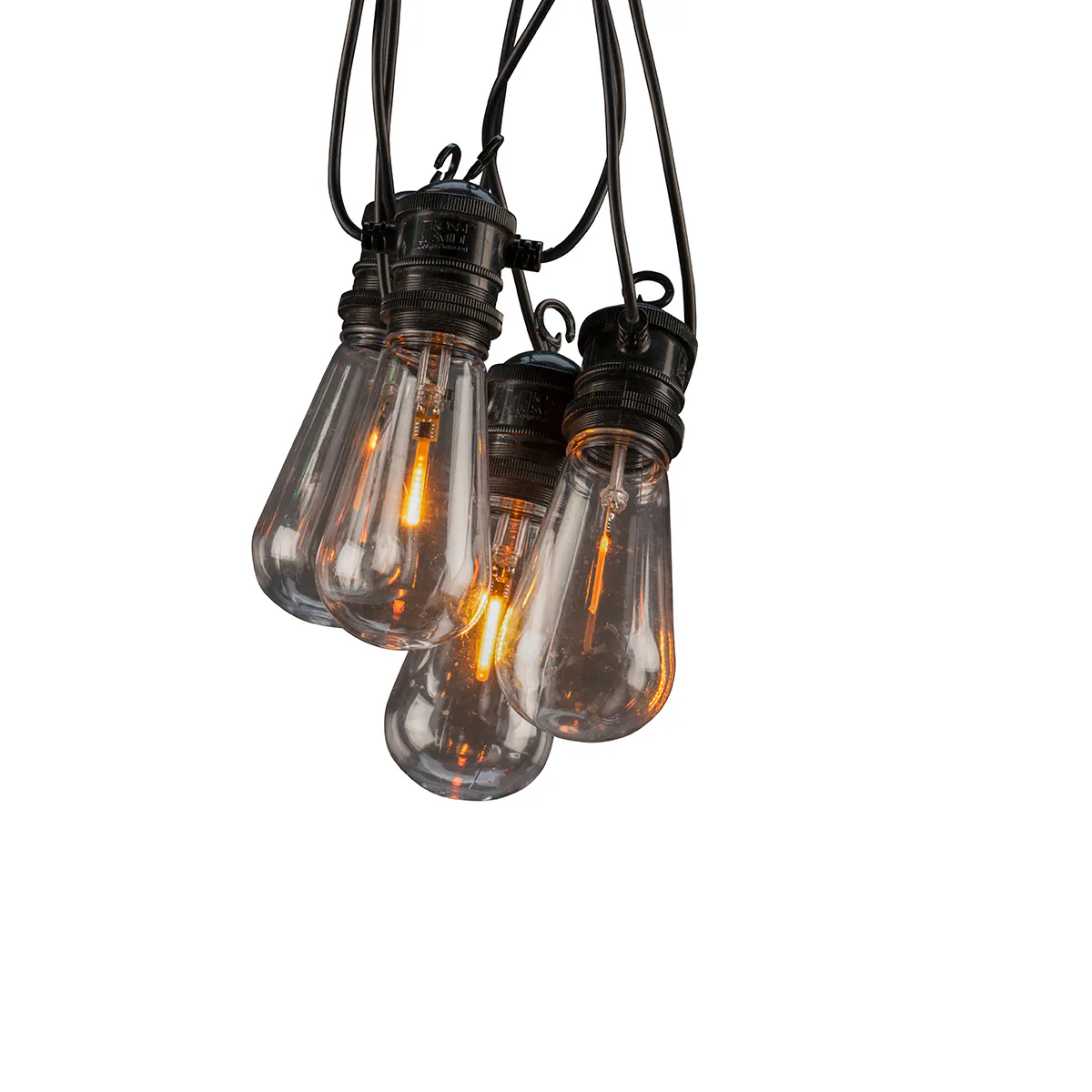 Ljusslinga Gnosjö Konstsmide E27 10 LED Svart/Klar