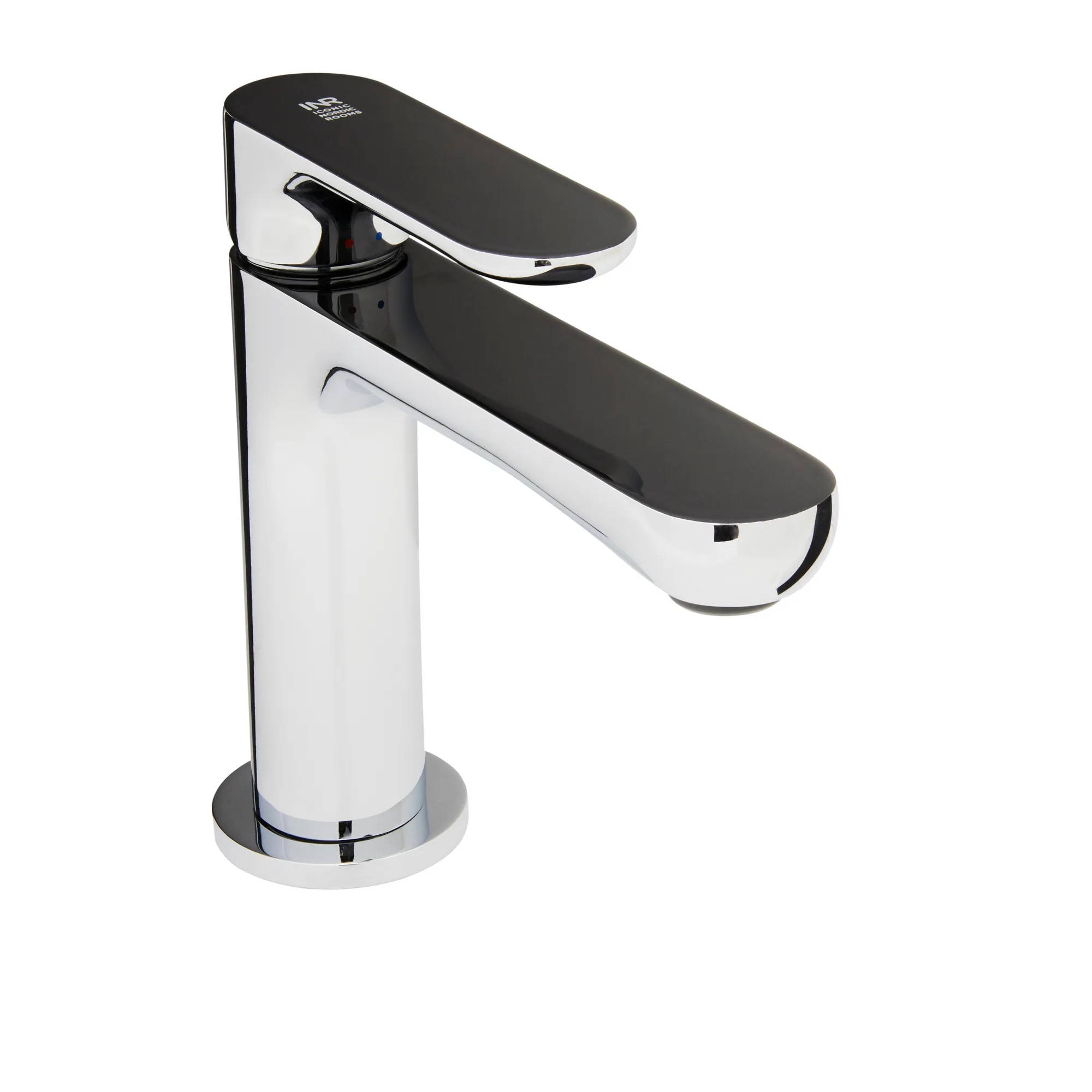 Tvättställsblandare SLEEK Låg Krom/Svart