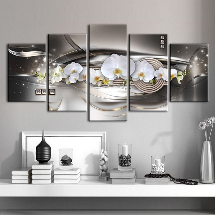 Tavla - Steel Orchids 200x100 200x100 cm