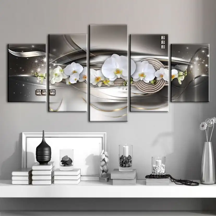 Tavla - Steel Orchids 200x100 200x100 cm
