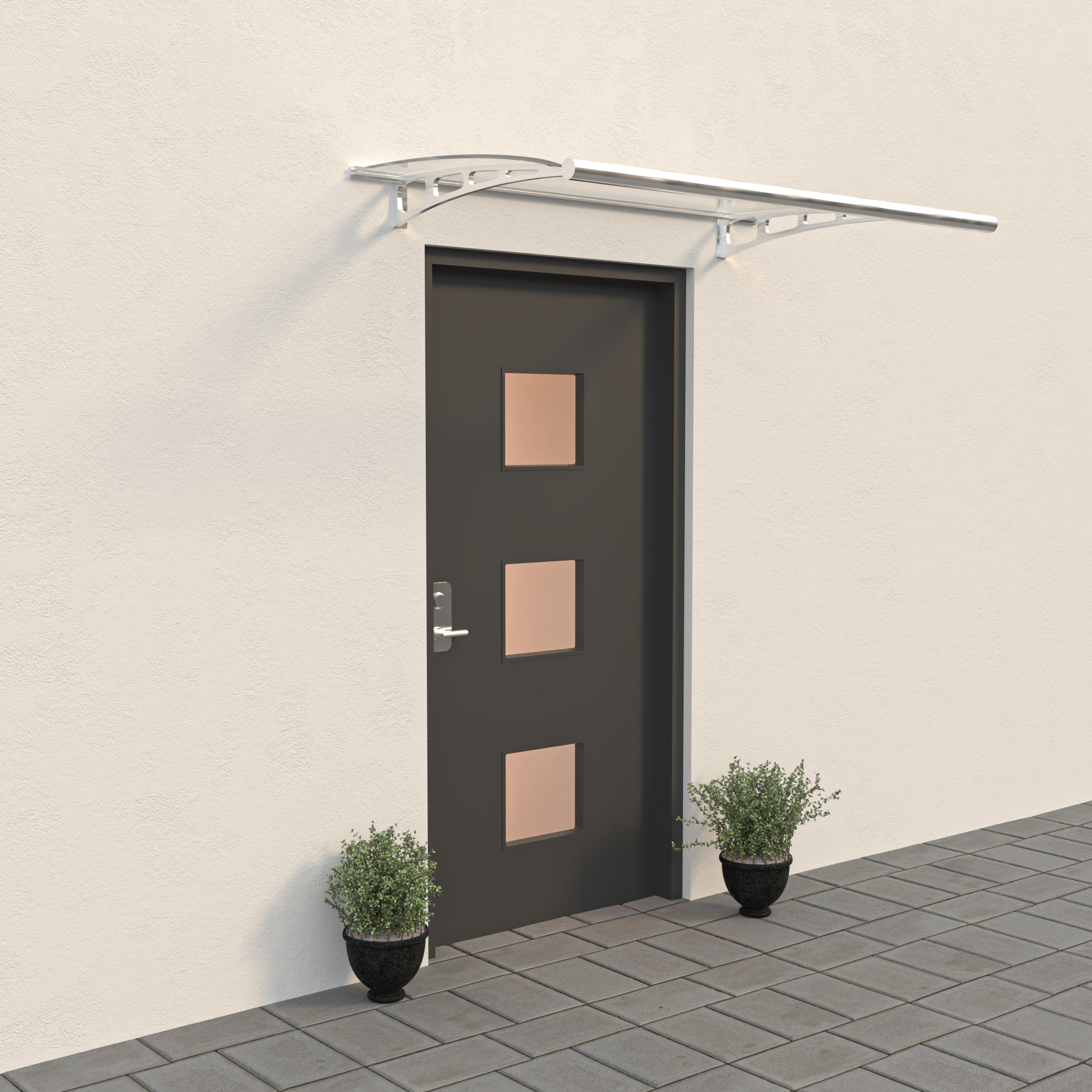 Entrétak Skotte Garden Aluminium Polykarbonat