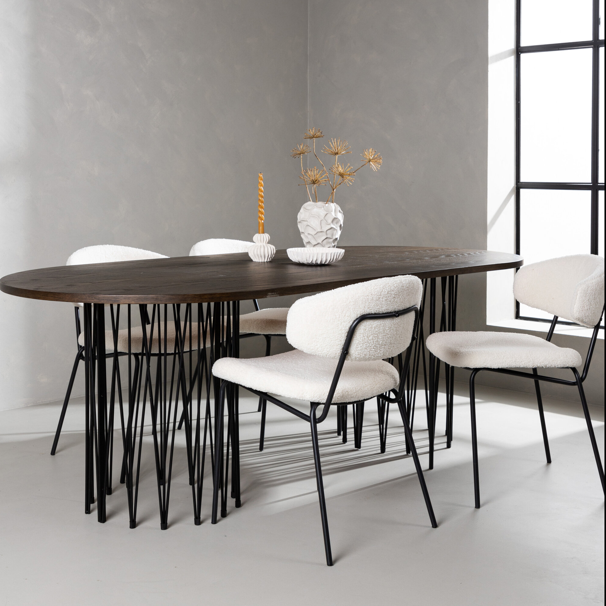 Matgrupp furniture/fashion Stone med 4 Chico Stolar