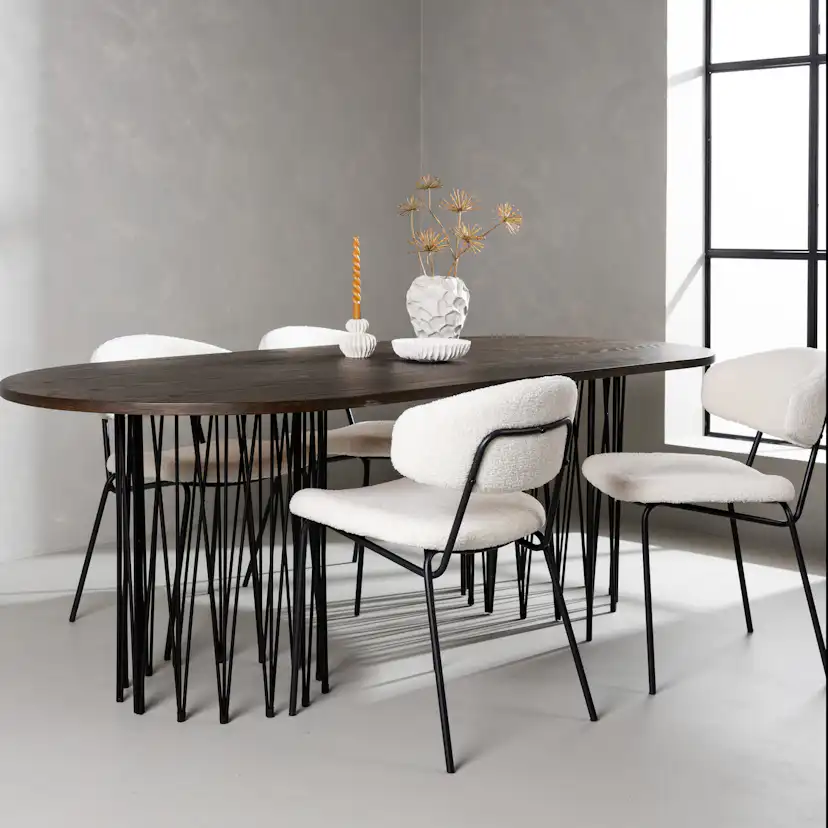Matgrupp furniture/fashion Stone med 4 Chico Stolar