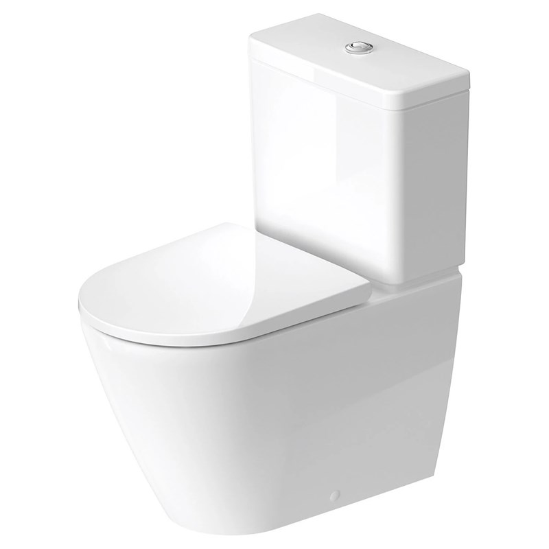 Toalettstol Duravit D-Neo 200209 Rimless med Mjukstängande Hårdsits