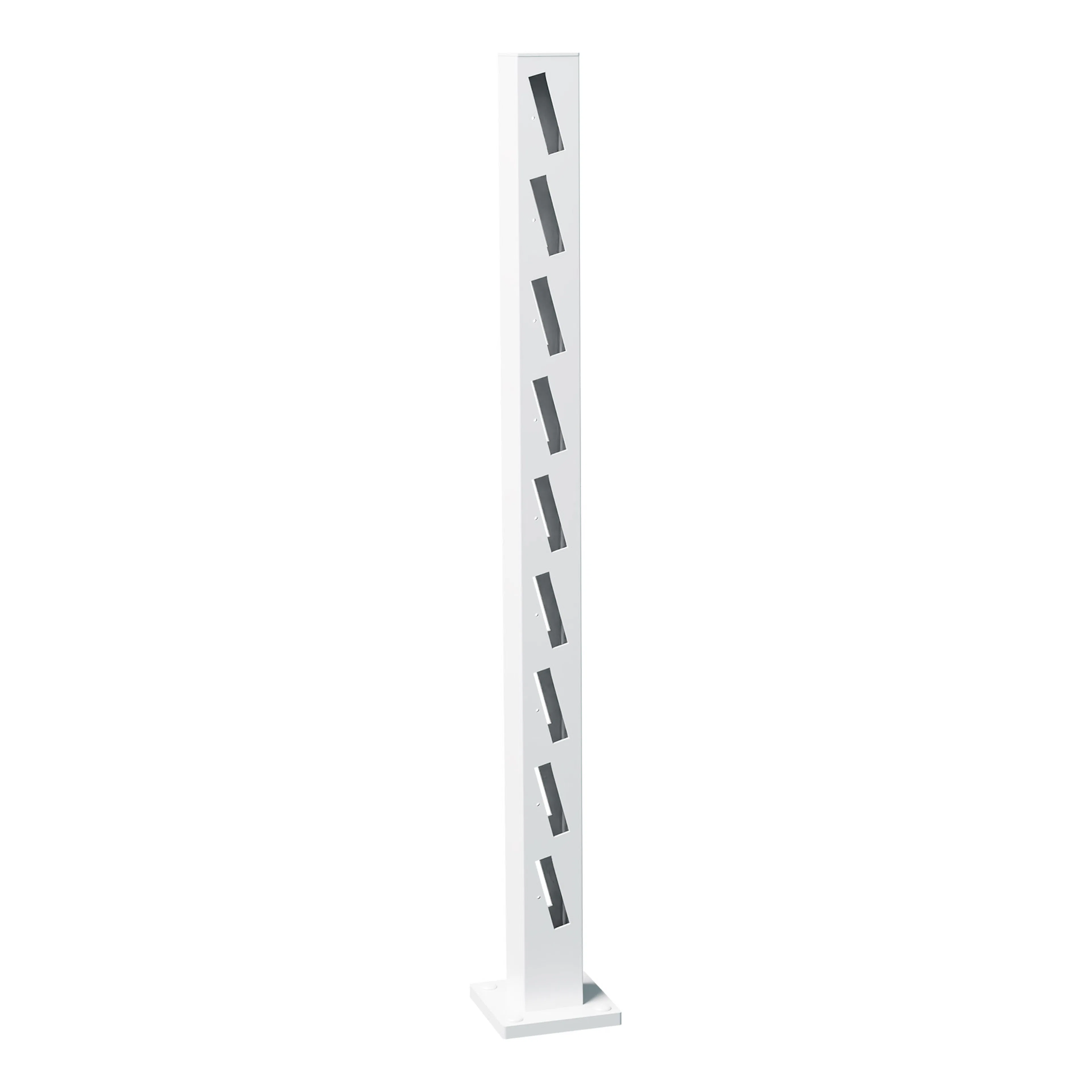 Staketstolpe Hären 1060mm Mellanstolpe VIT Höjd: 1060 mm, Vit