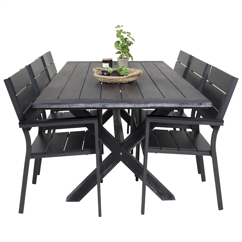 Matgrupp Venture Home Rossi 200 med 6 Lova Stolar