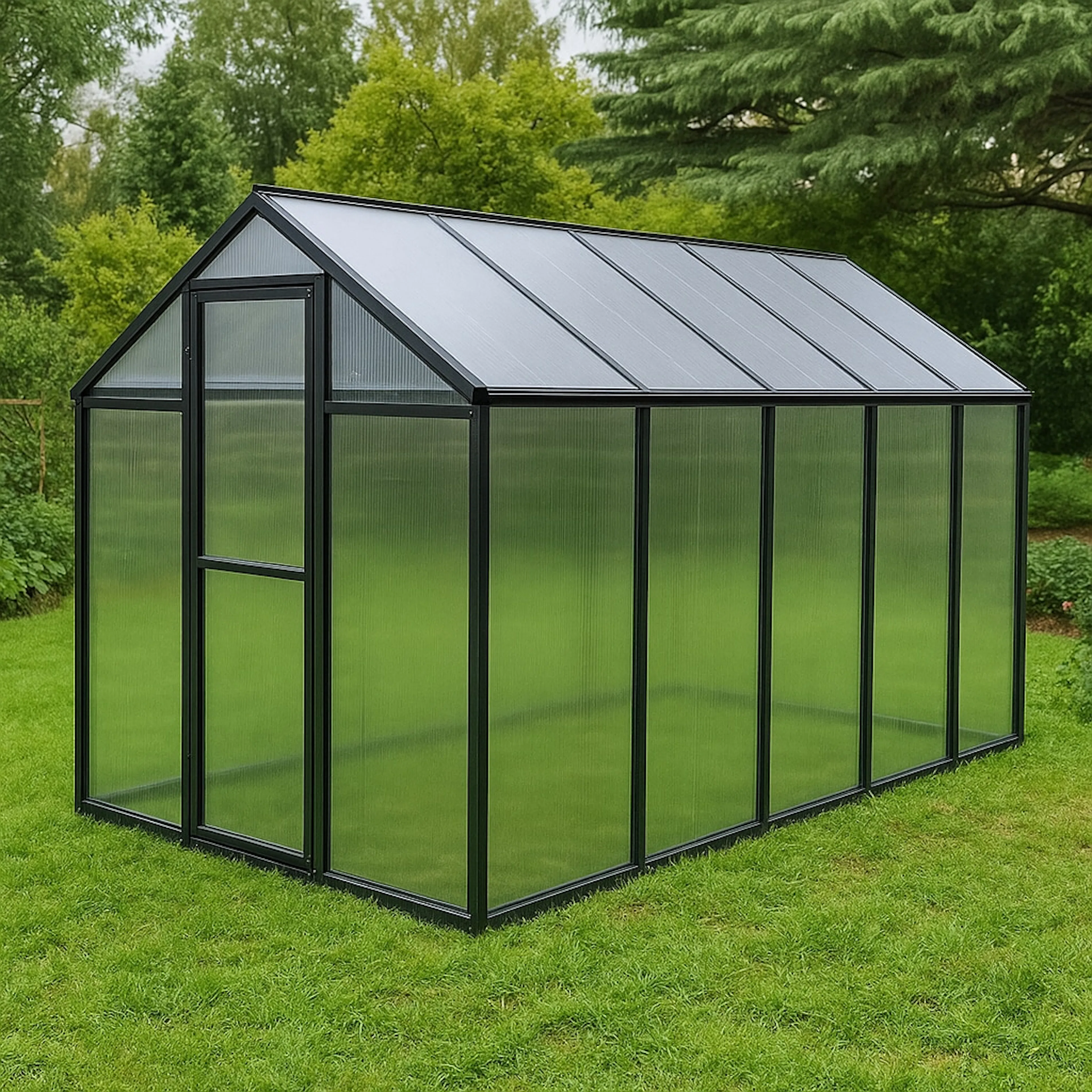 Växthus Green Land Solid 5,7 m² Polykarbonat