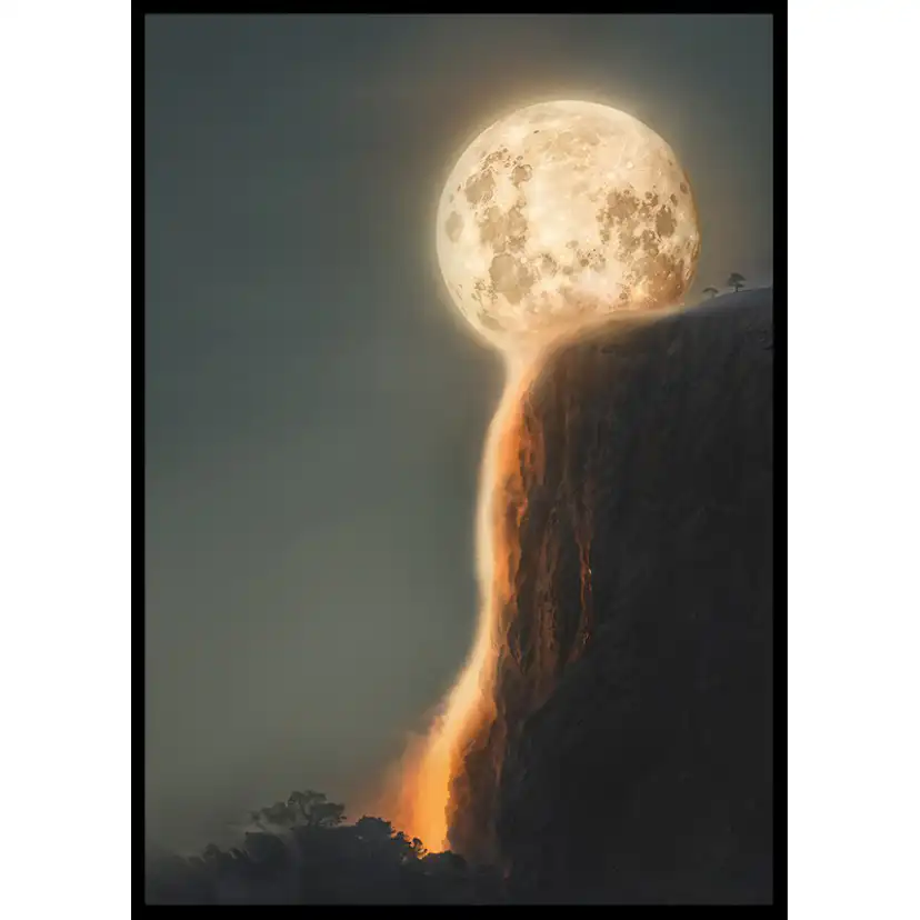 Poster Gallerix Melting Moon