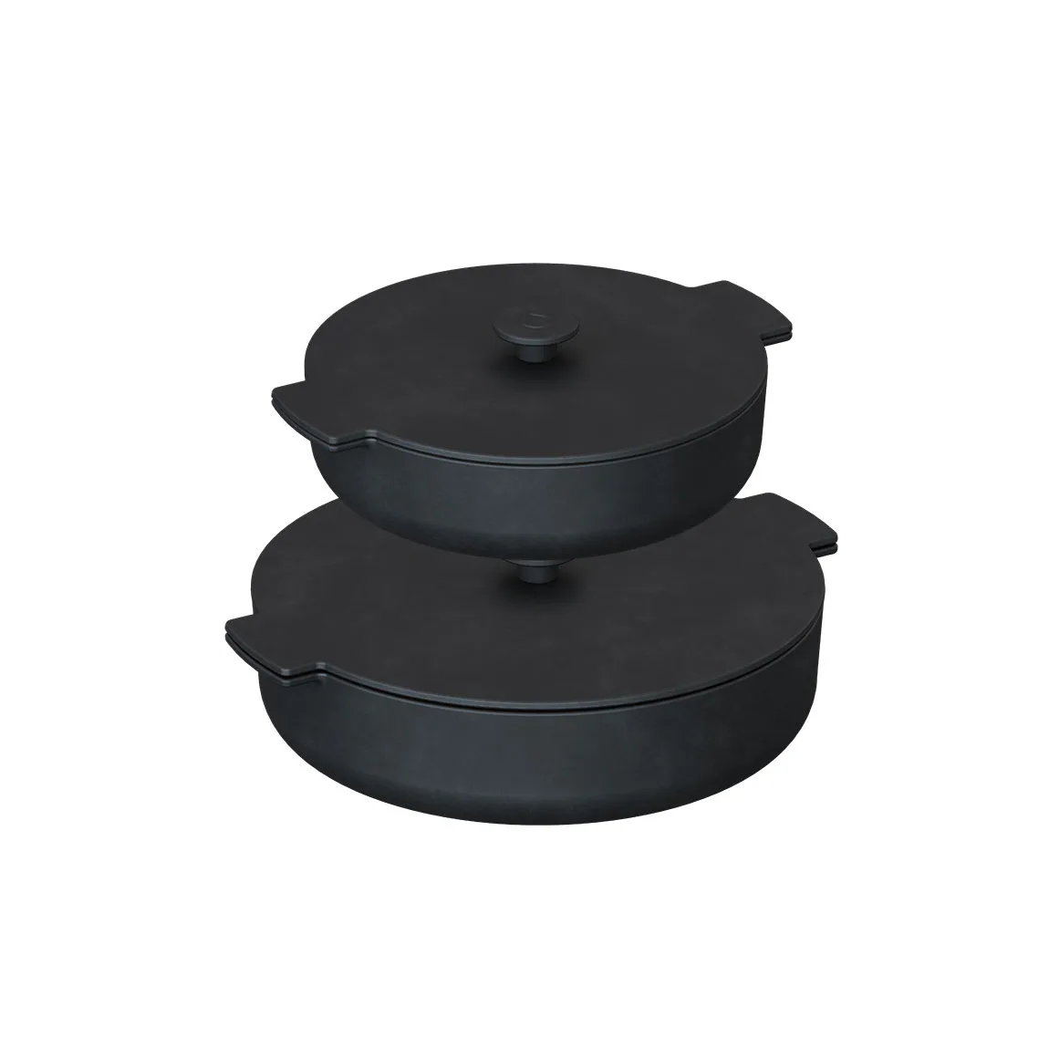 Gjutjärnsset OFYR Svarta Gjutgärnspannor 21/26 cm 2-pack