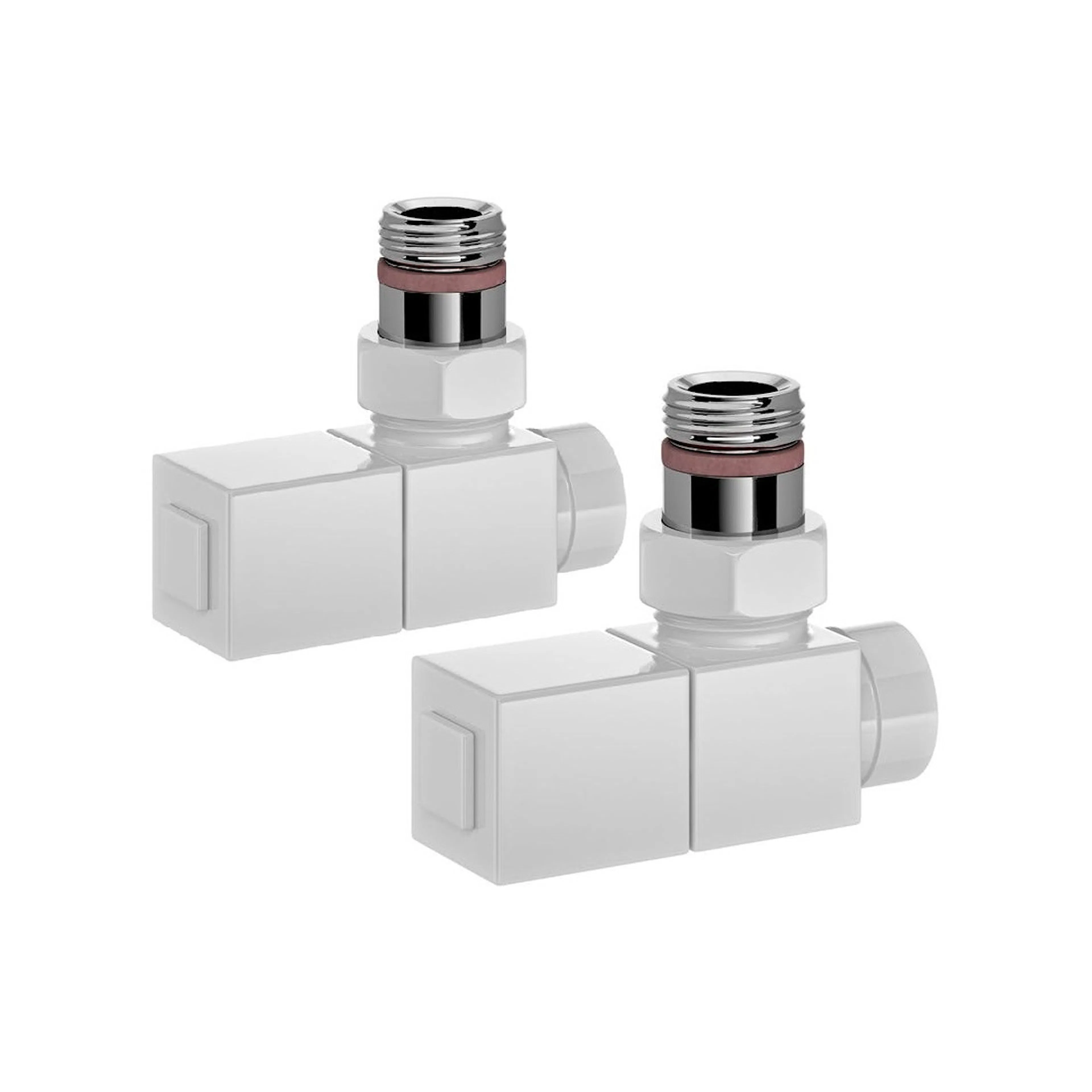 Ventil-set Vinkel Fyrkant Vit G15 Inv Vit